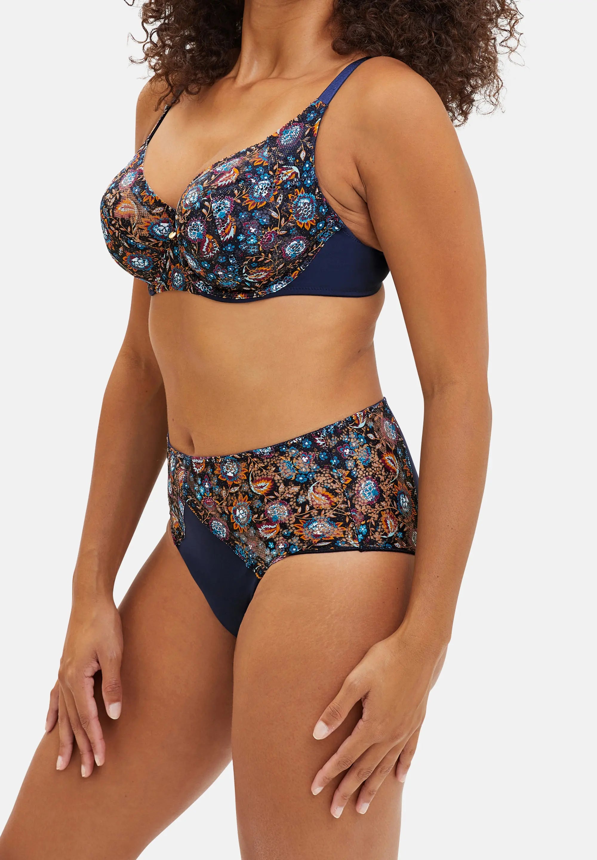 Culotte Suzie Fantaisie Imprimé Floral Gipsy Bleu Marine
