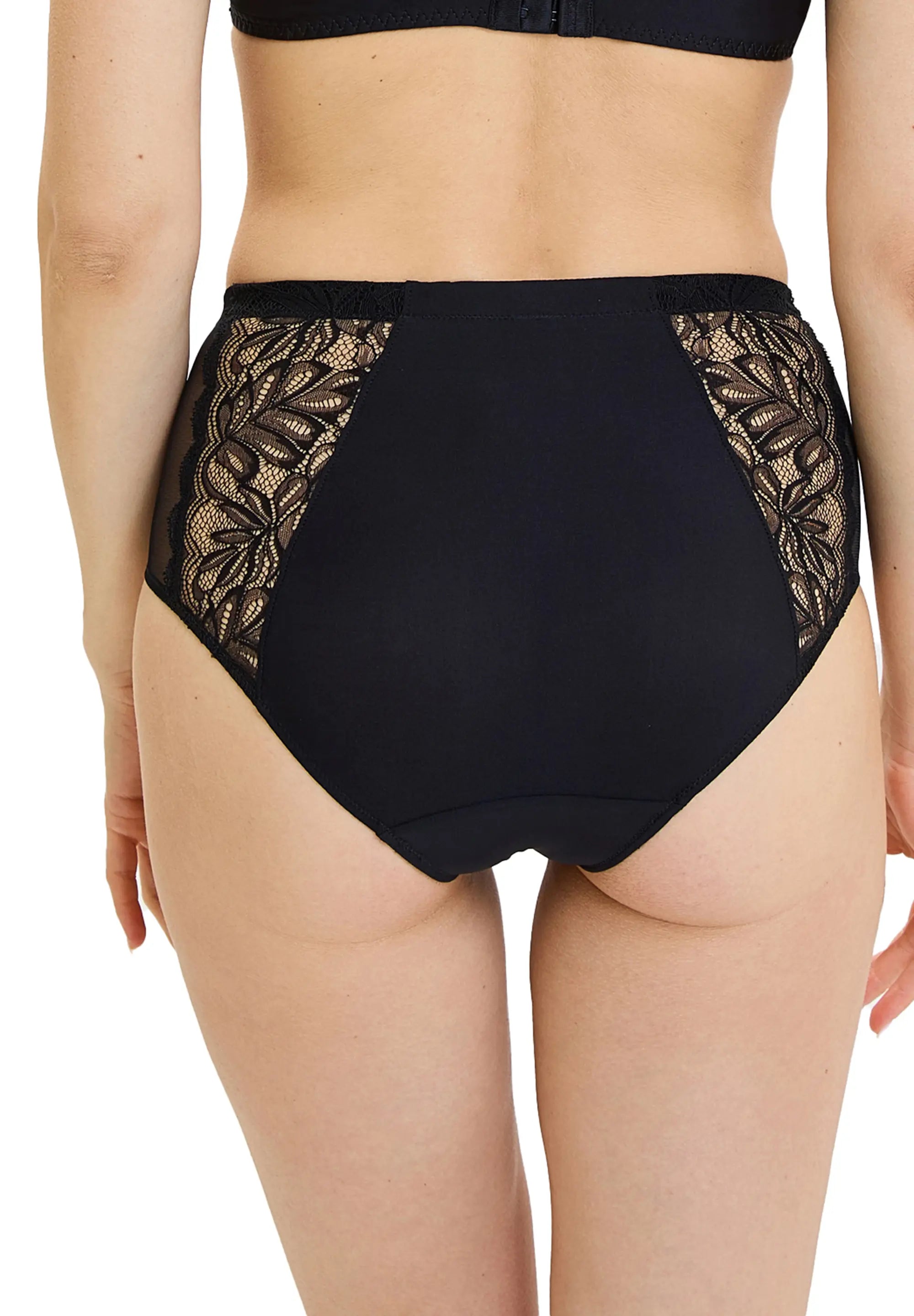 Hoge Taille Slip Suzan zwart