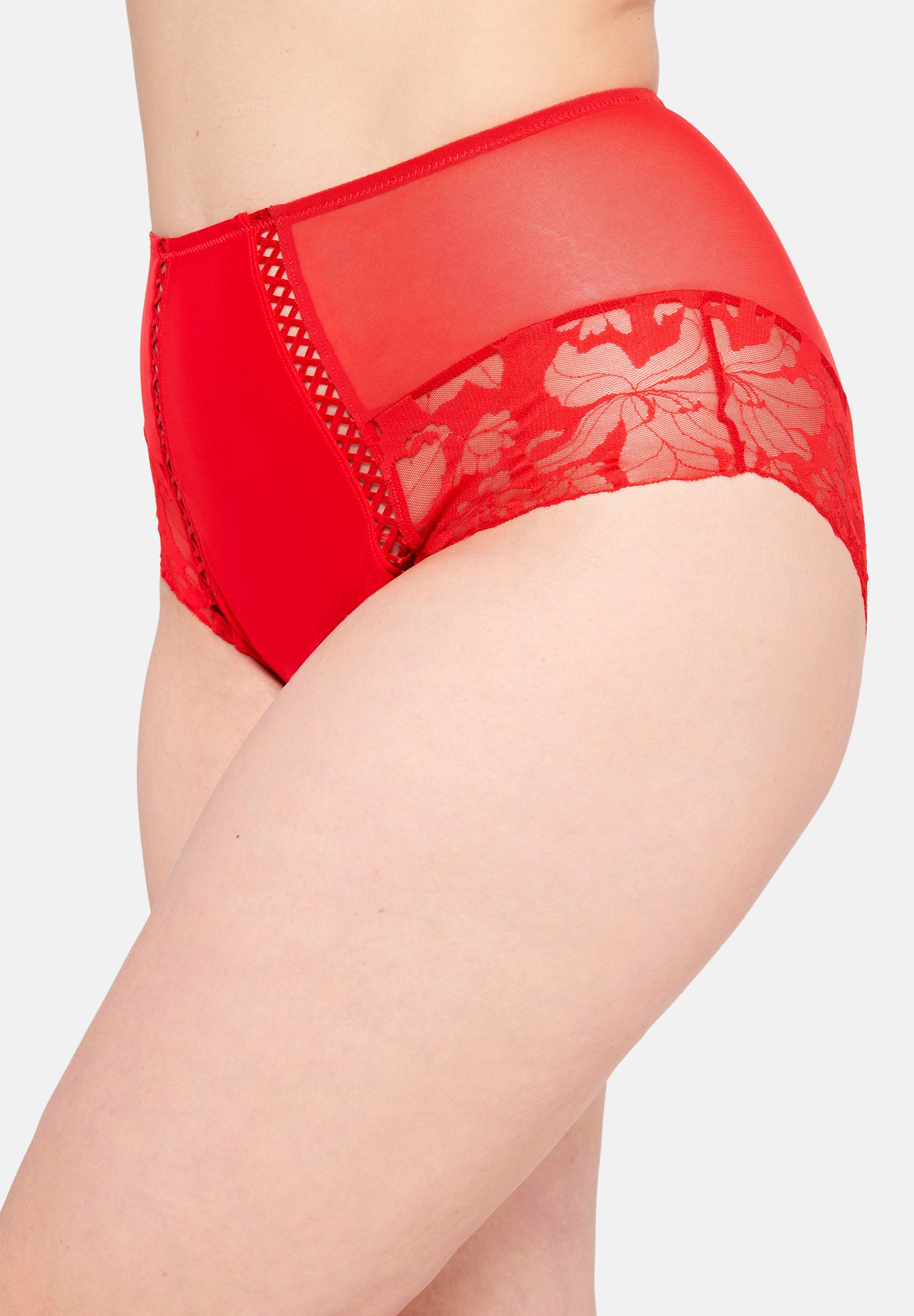 Capture high-waisted briefs Flamboyant Red