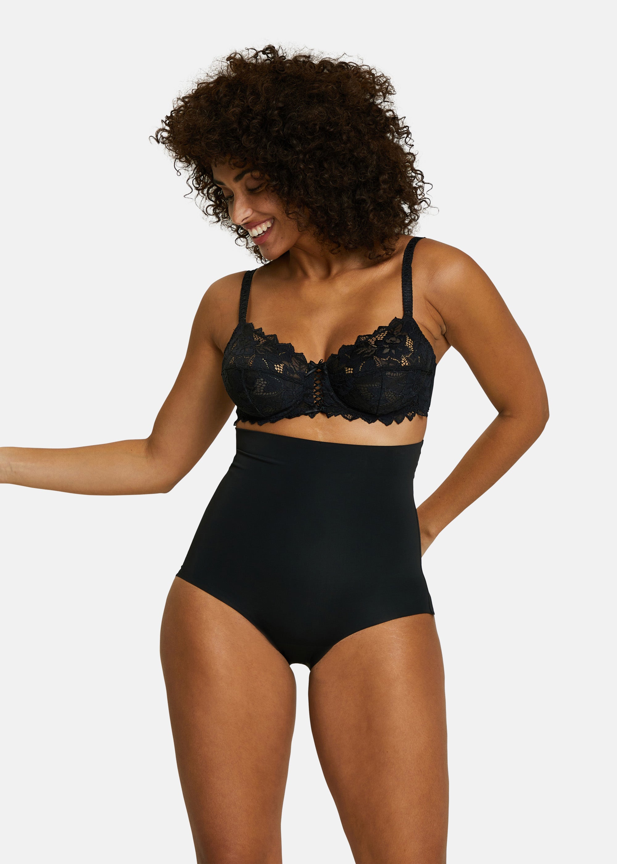Perfect Touch high-waisted briefs Black 