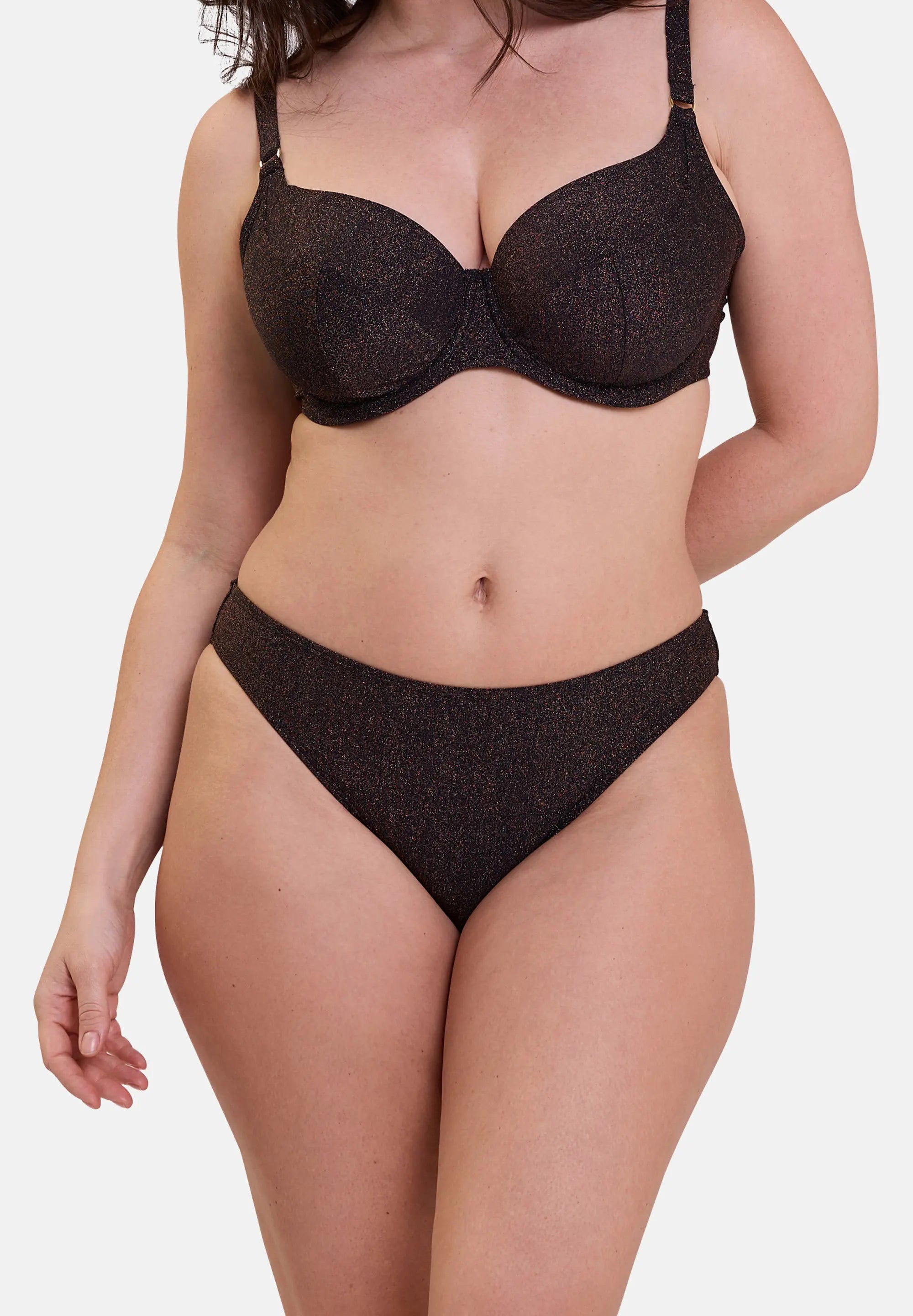 Slip da bagno sgambati Reflet Nero