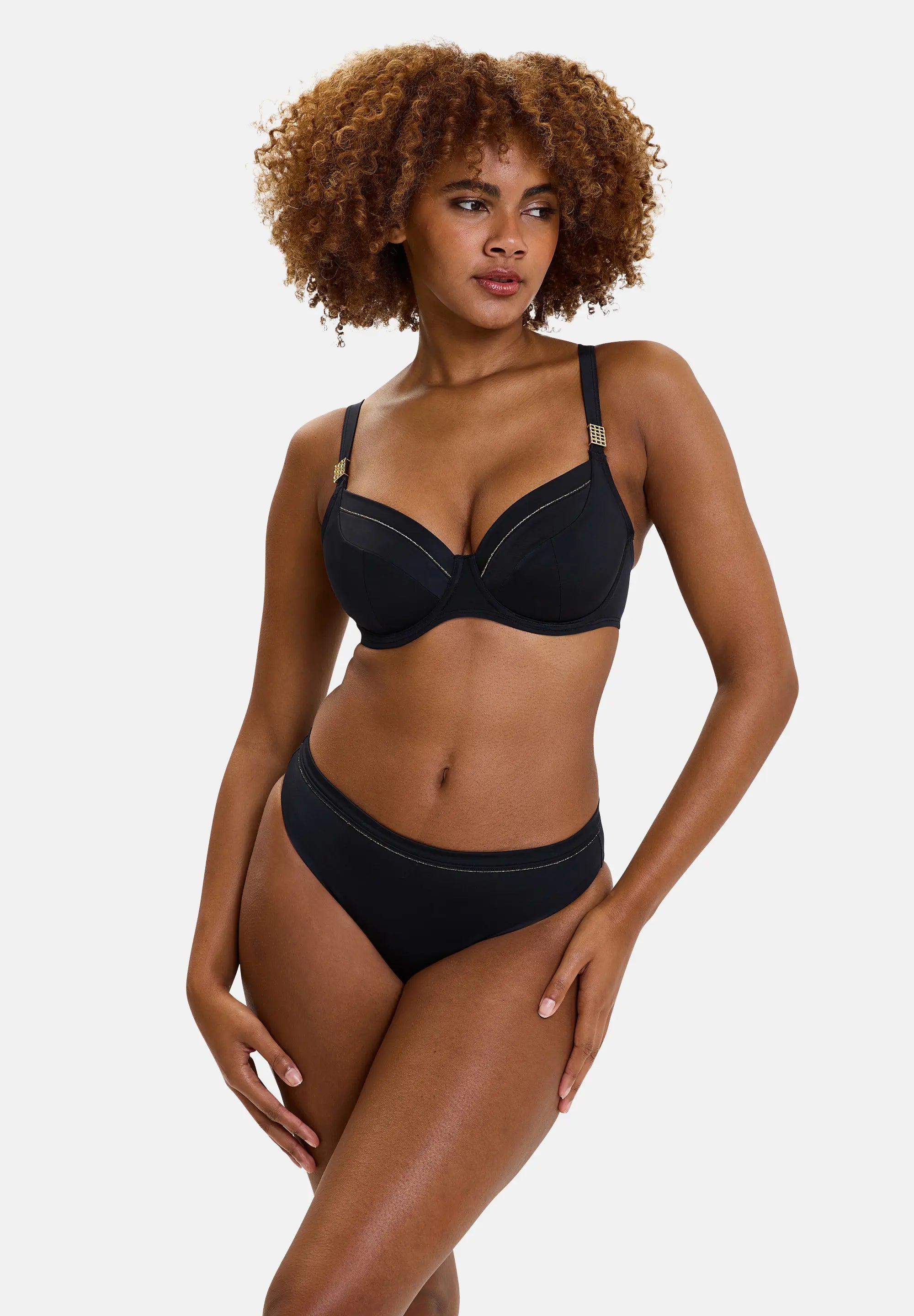 Slip de bain Speekaboo Shape Noir