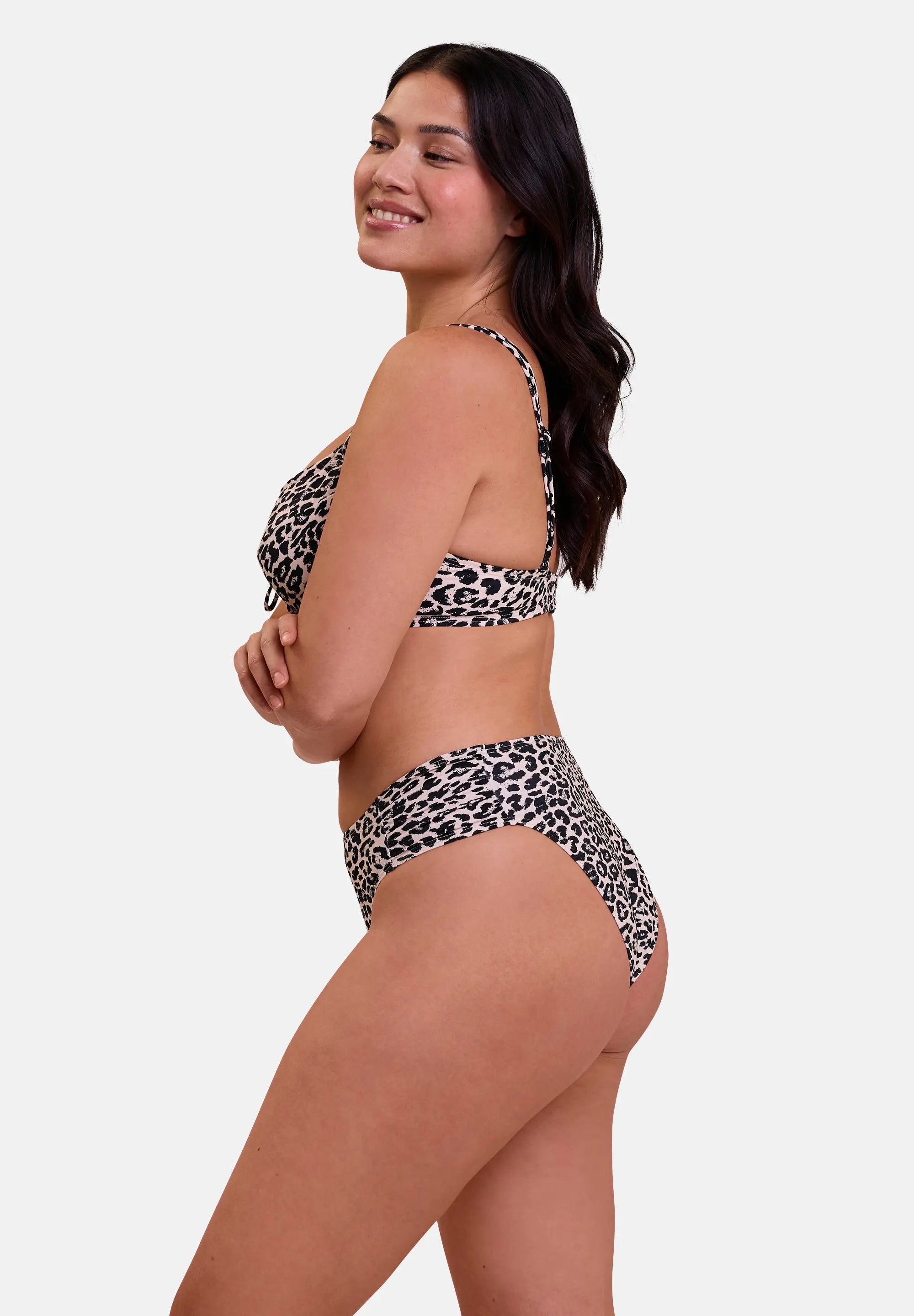 Swim briefs Samoa Animal Print Linen background