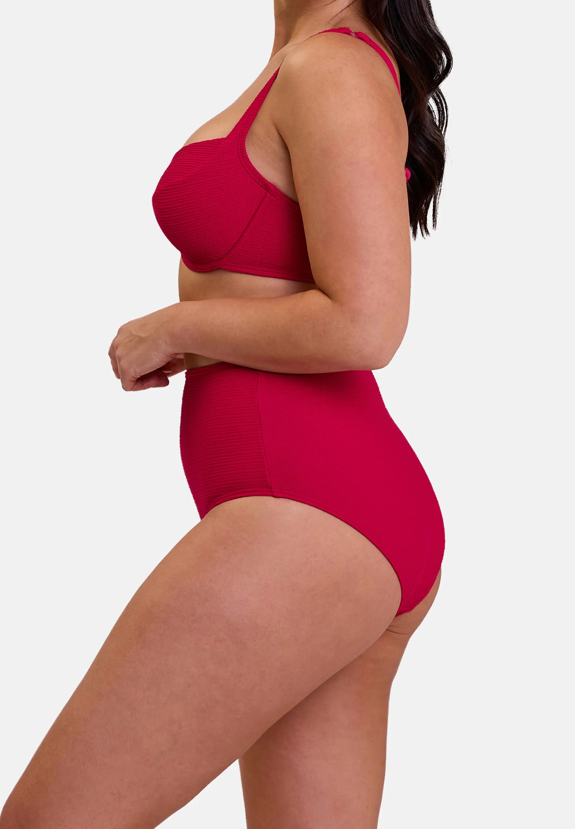 Hoge taille bikinislip Glamourous Textured Kers