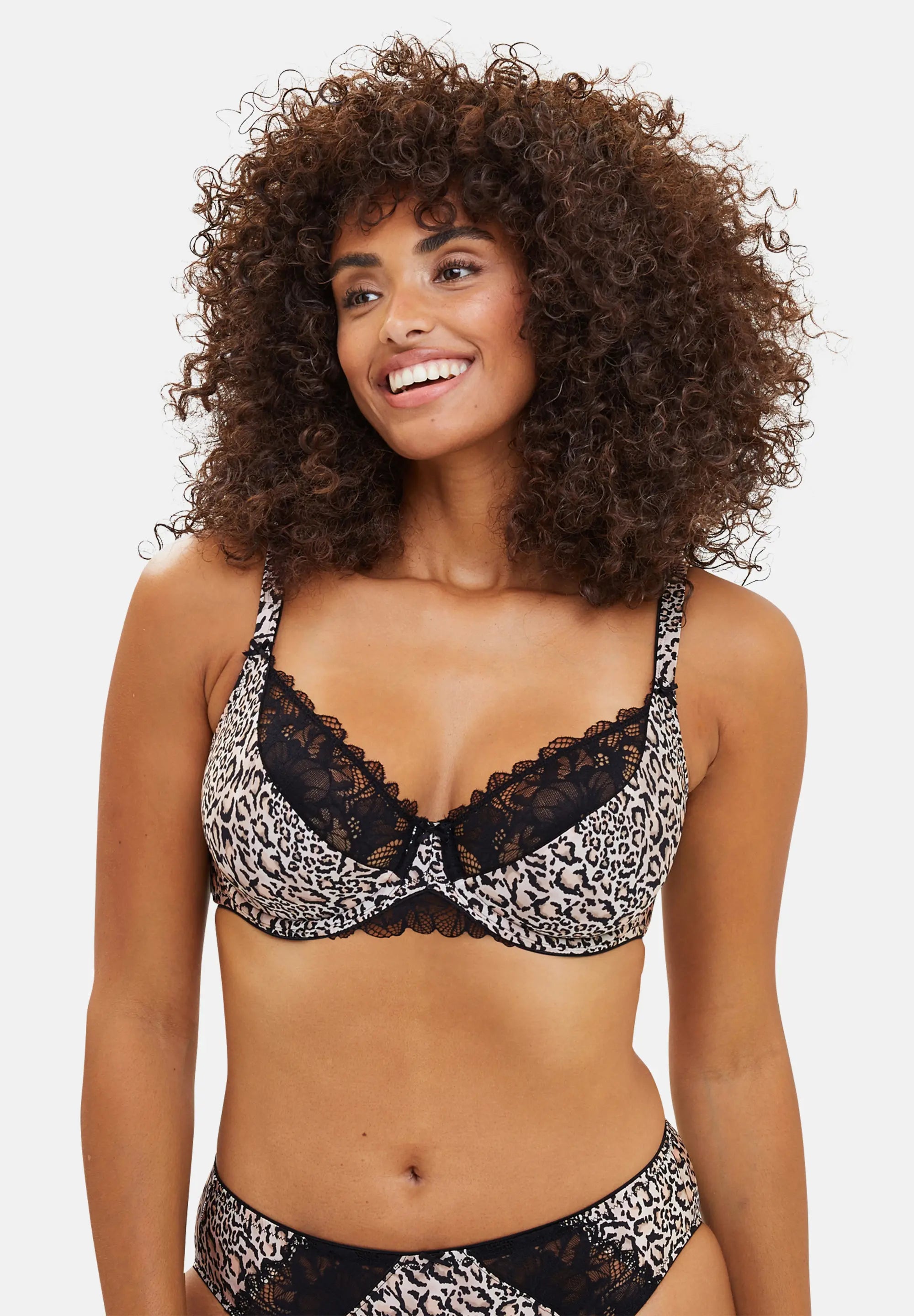 Volle cup bh Salma Cheetah Afdrukken