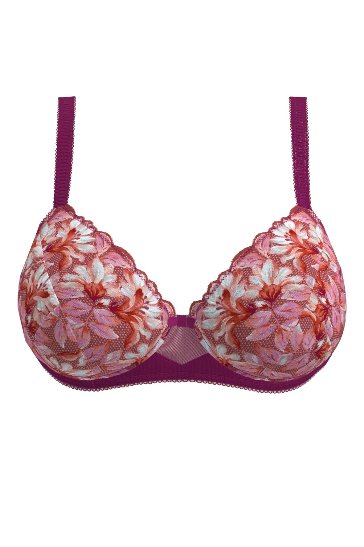 Soutien-gorge emboîtant Rosa Fantaisie Fleurs d'Automne Aquarelle