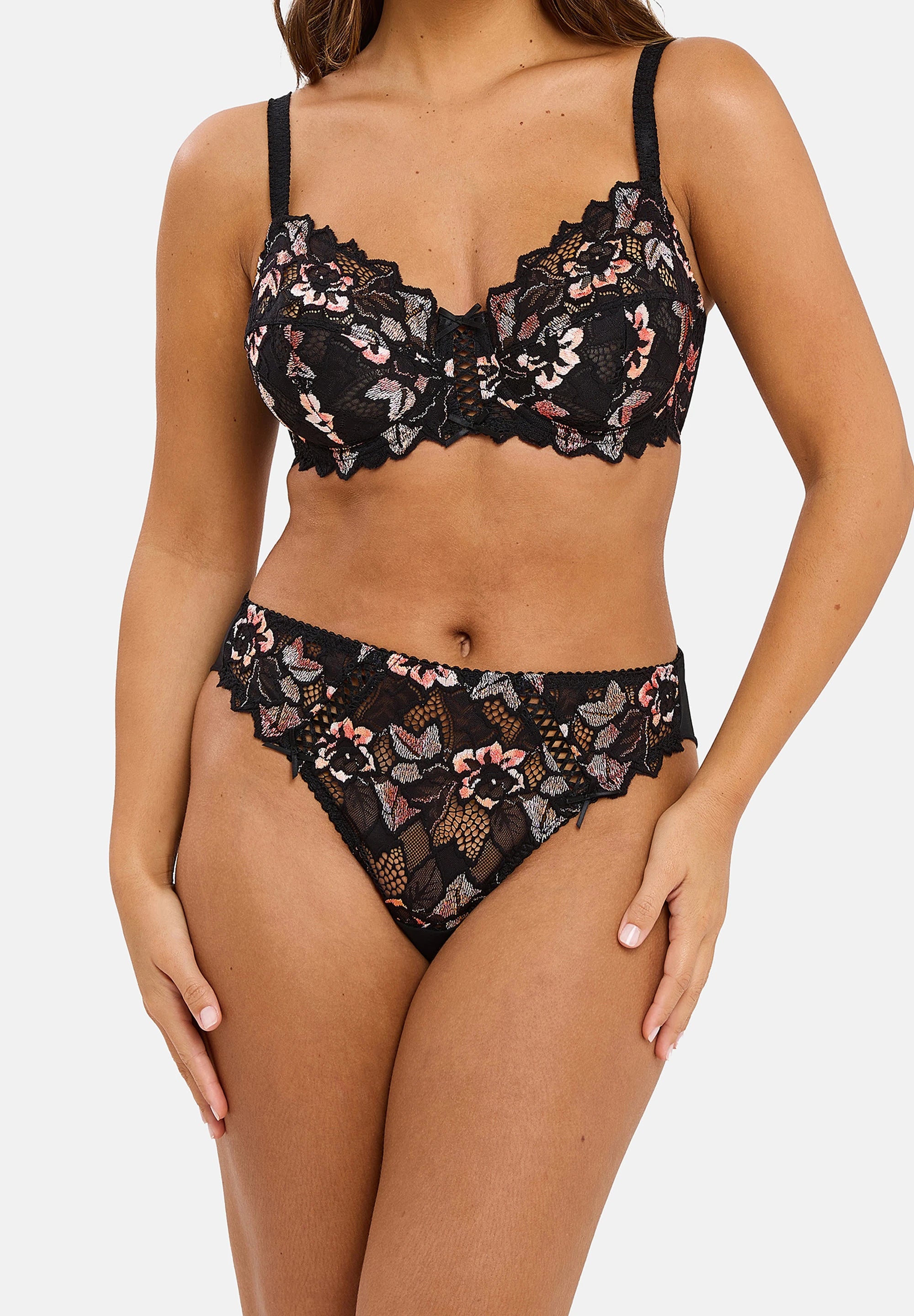 Full cup bra Arum Cabaret Black & Pink