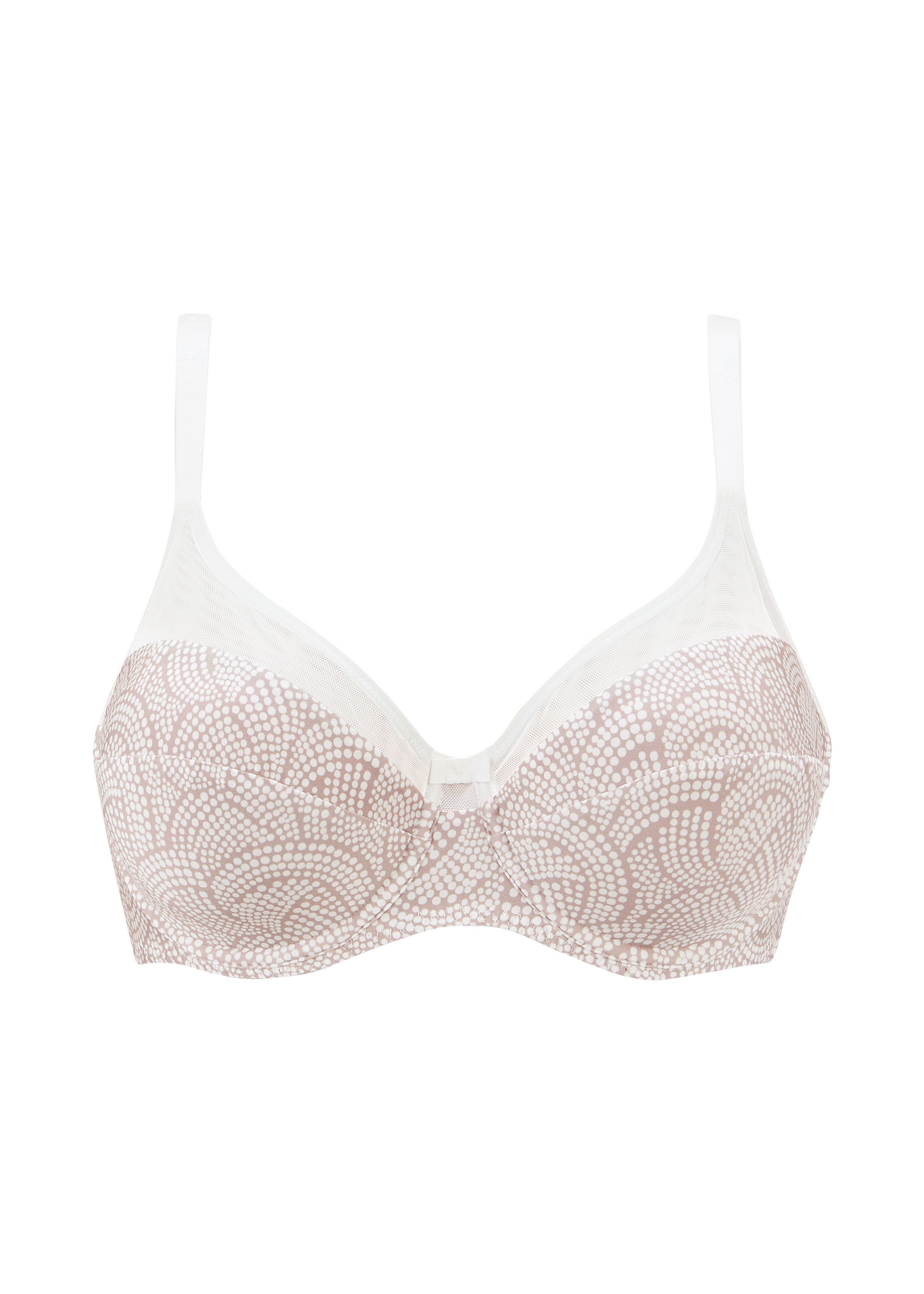 Full Cup Bra Complice Taupe Graphic Print