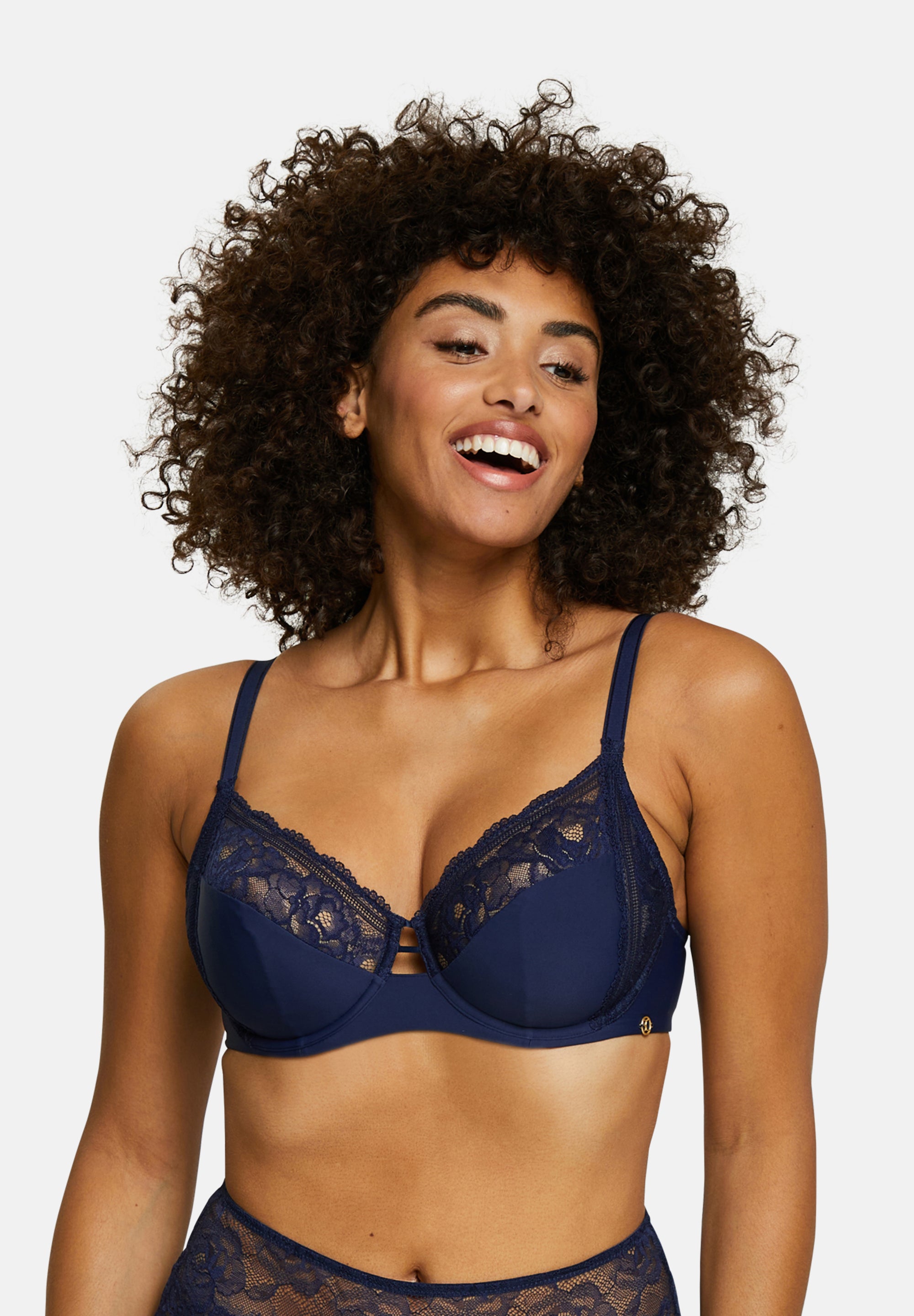 Lily Full Cup Bra Navy Blue