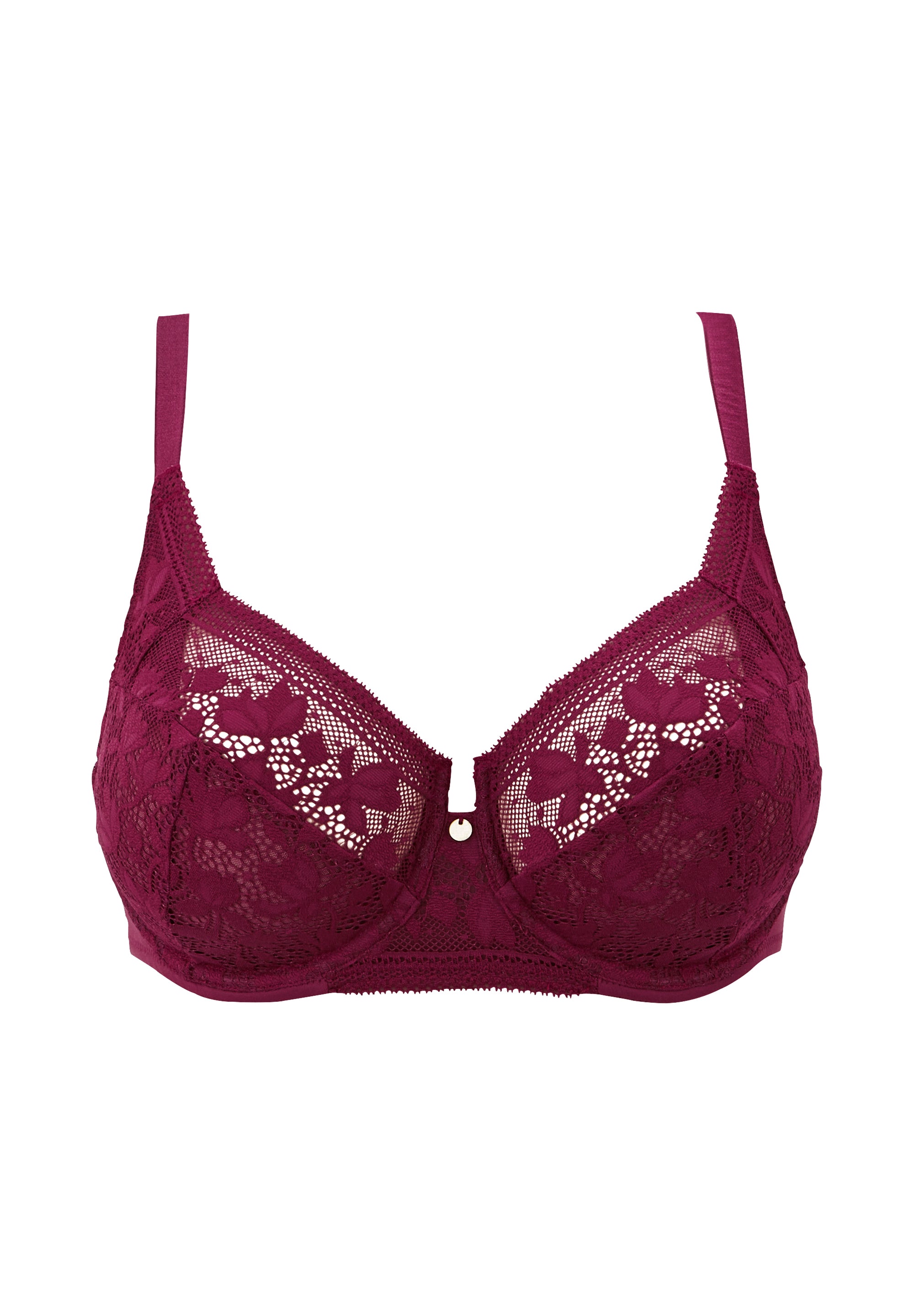 Suzie Full Cup Bra Rhododendron Red - Plus Size Lingerie