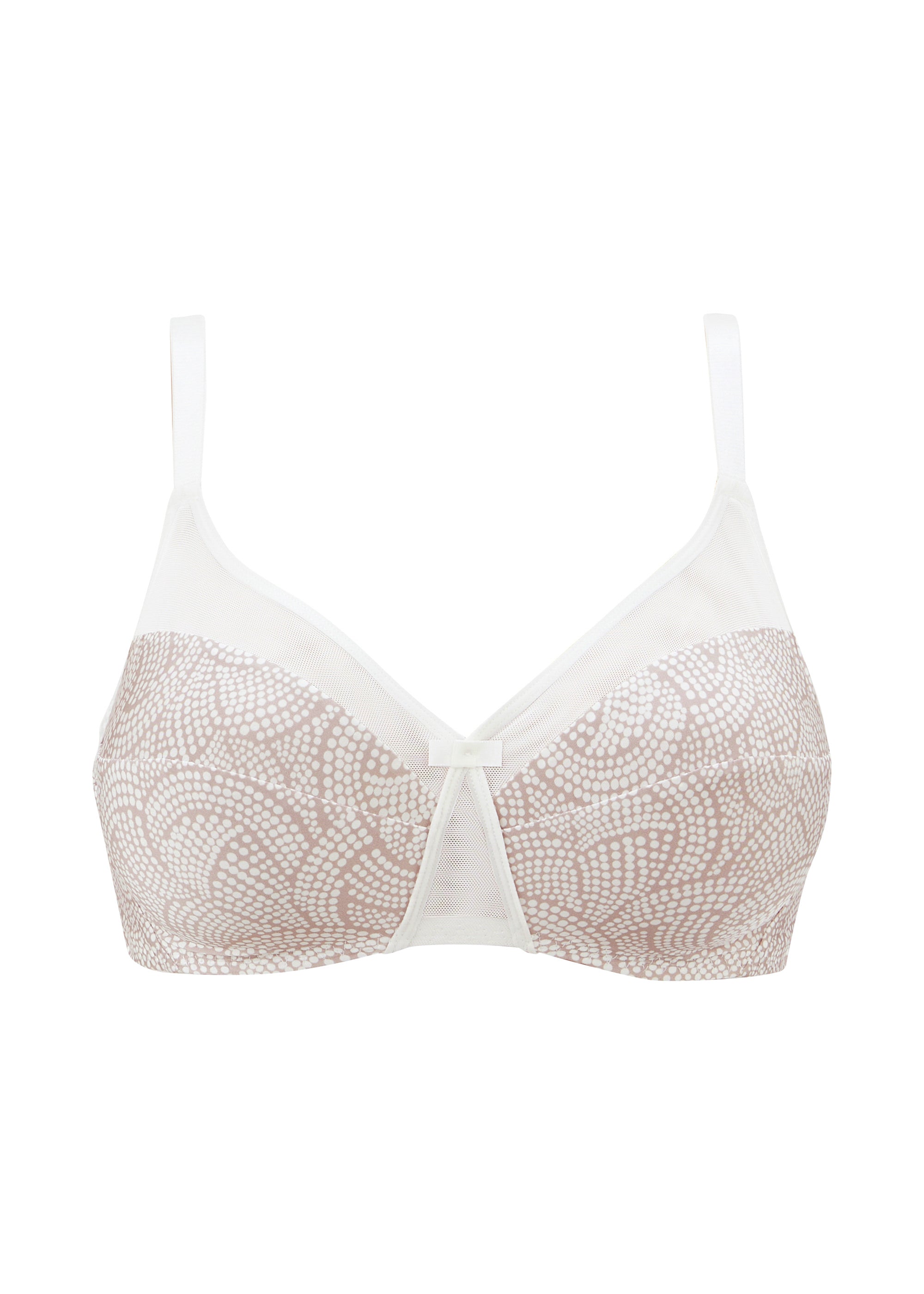 Full cup wireless bra Complice Graphic Print Taupe