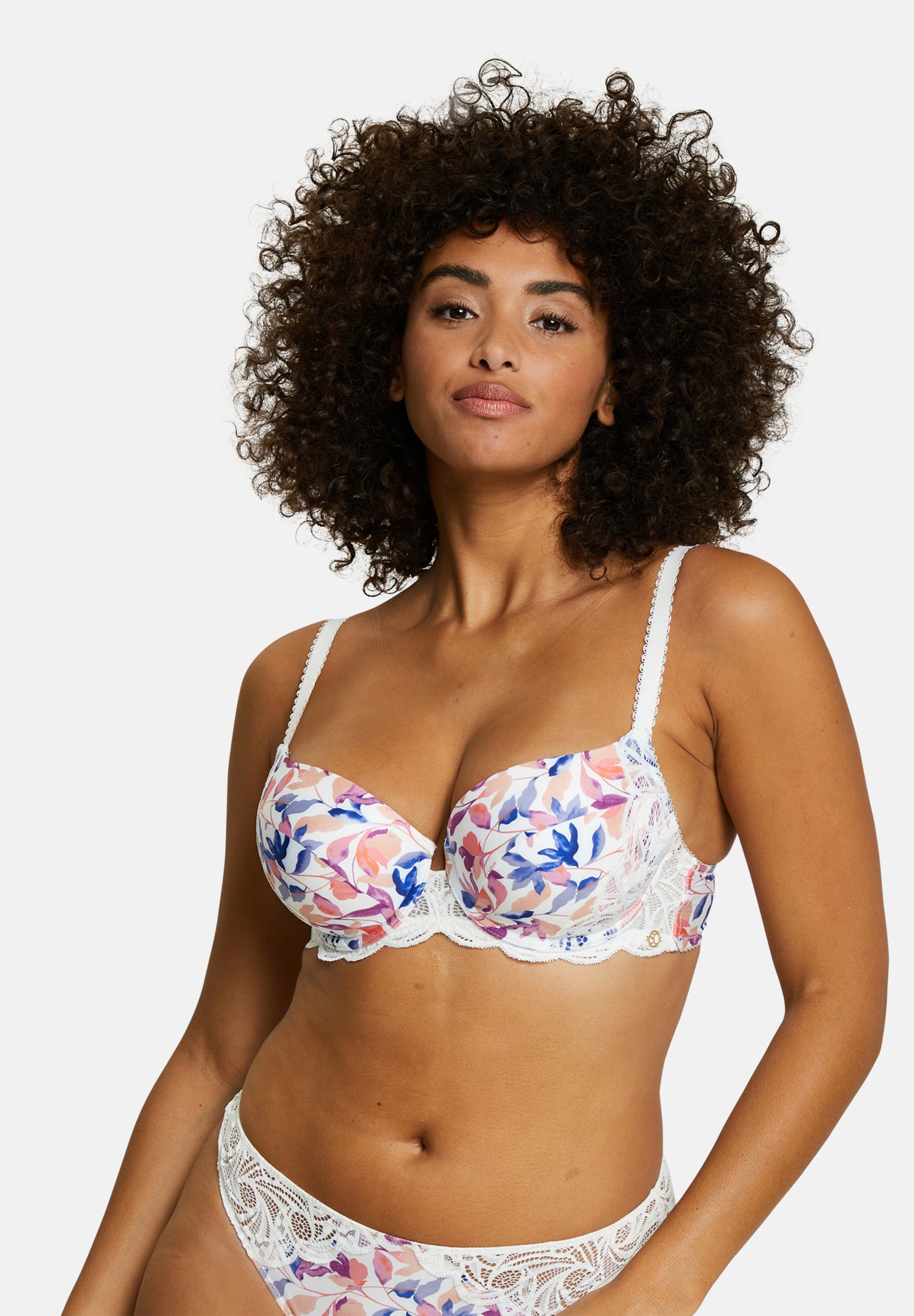 Half cup bra with cups Ariane Fantaisy Florale