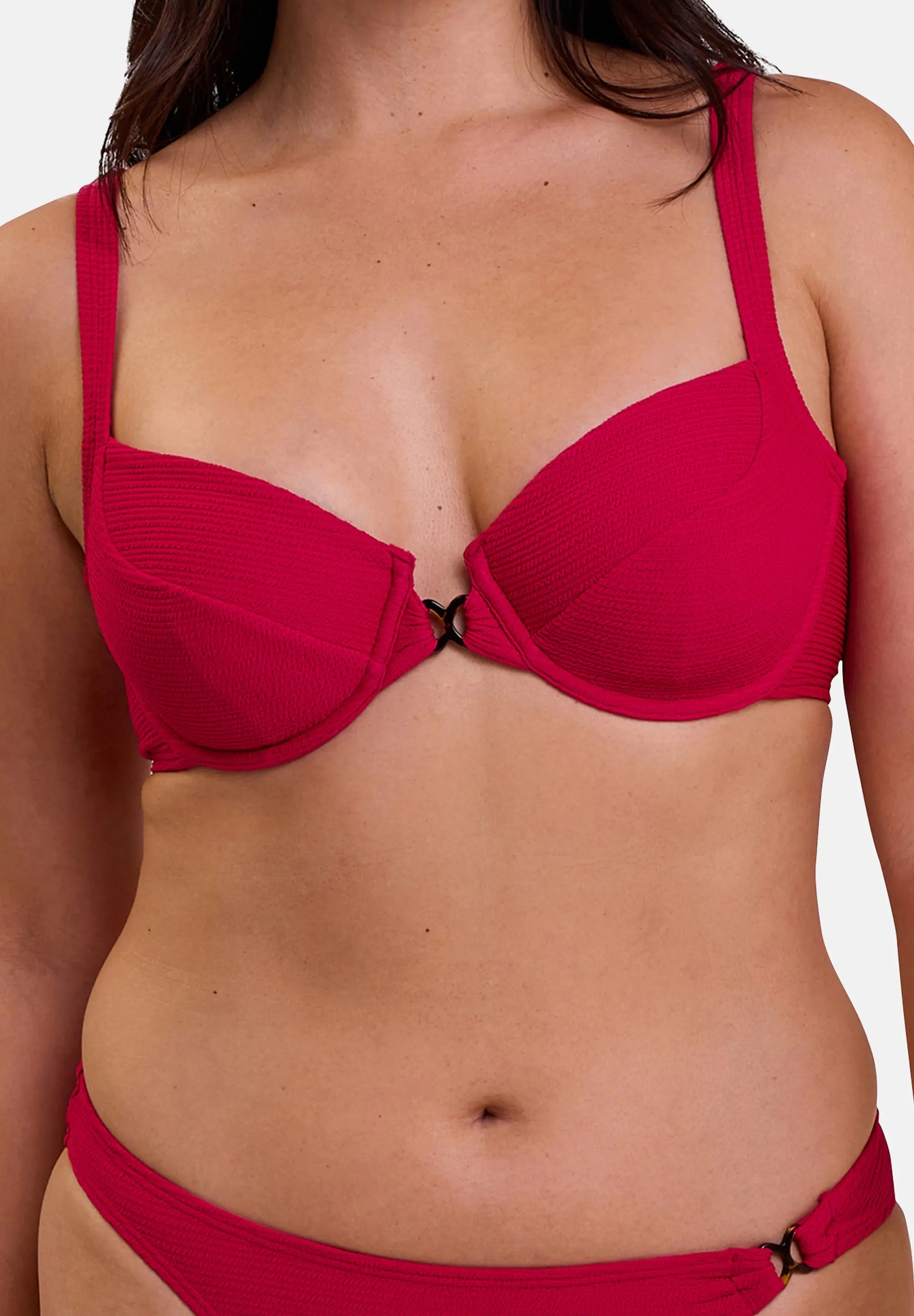 Bikinitop met beugel Glamourous Textured Kers