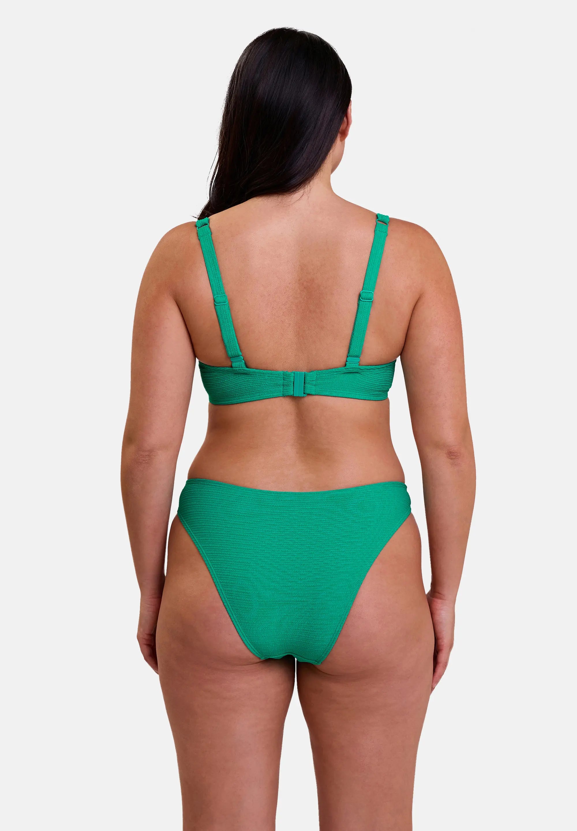 Bikinitop met beugel Glamourous Textured Groen Tropish