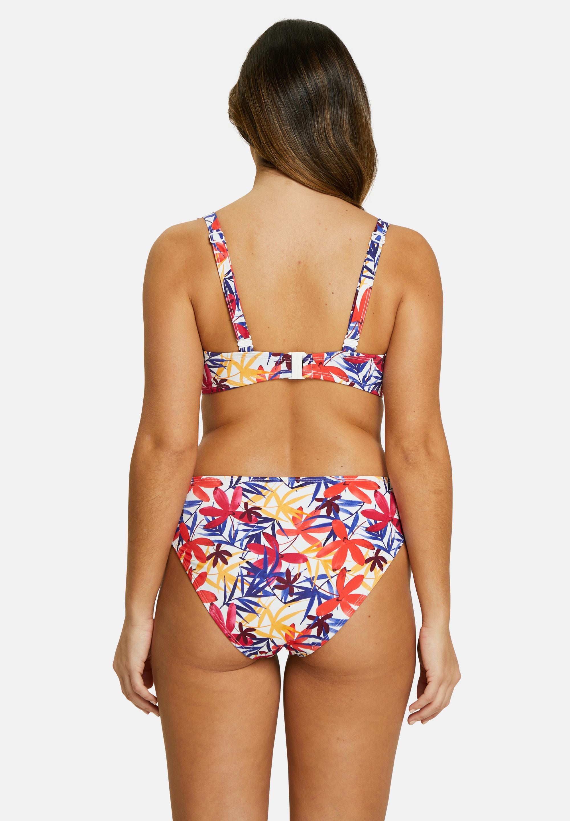 Island Dream Floral underwired swimsuit top White