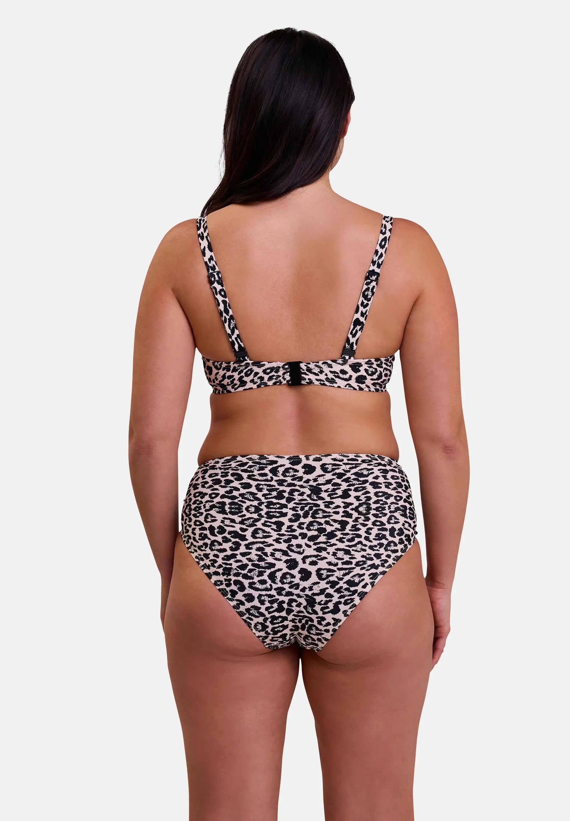 Haut de maillot de bain avec armatures Samoa Imprimé peau de bête fond lin
