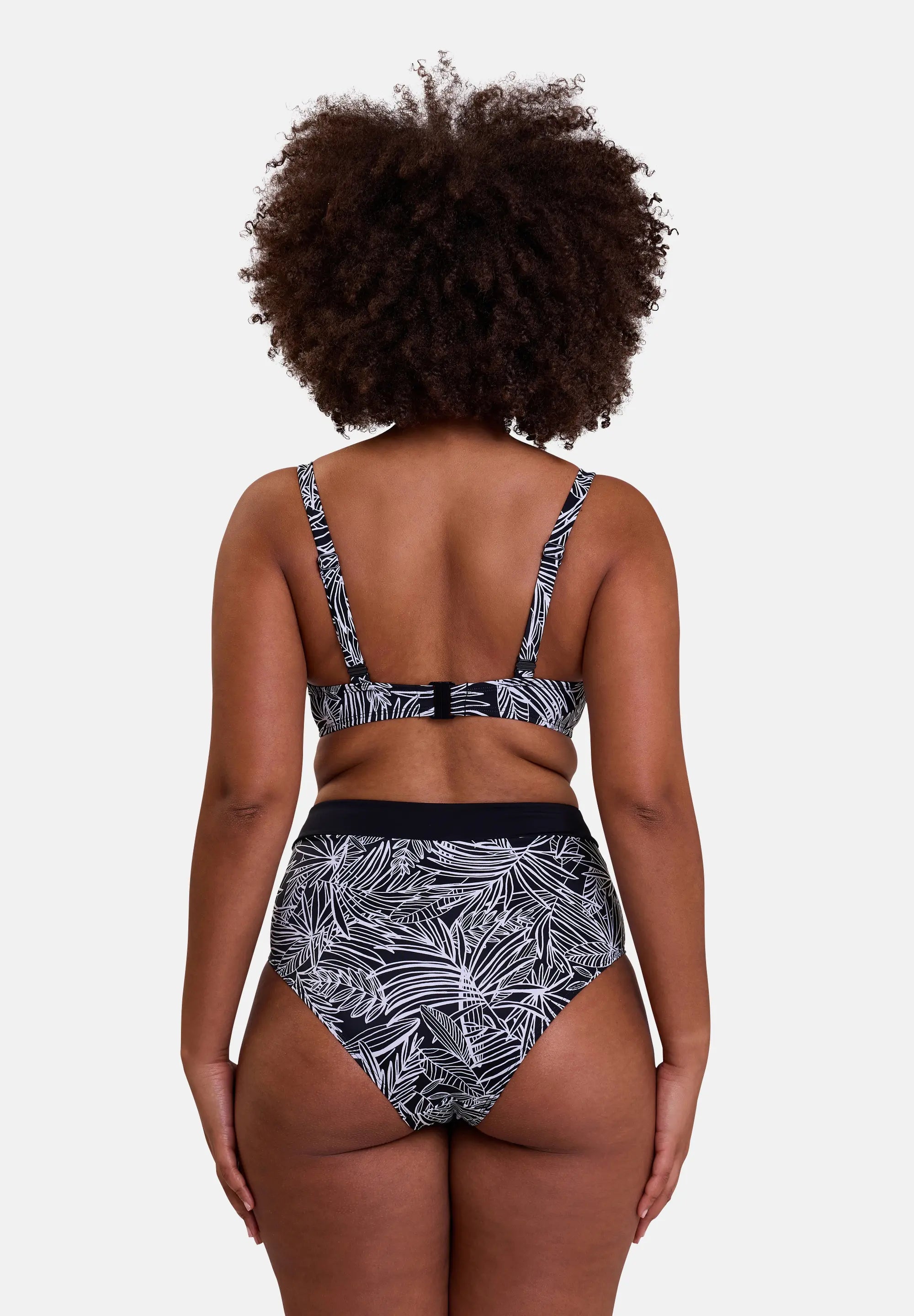 Underwired bikini top Seychelles Graphic Palm Print