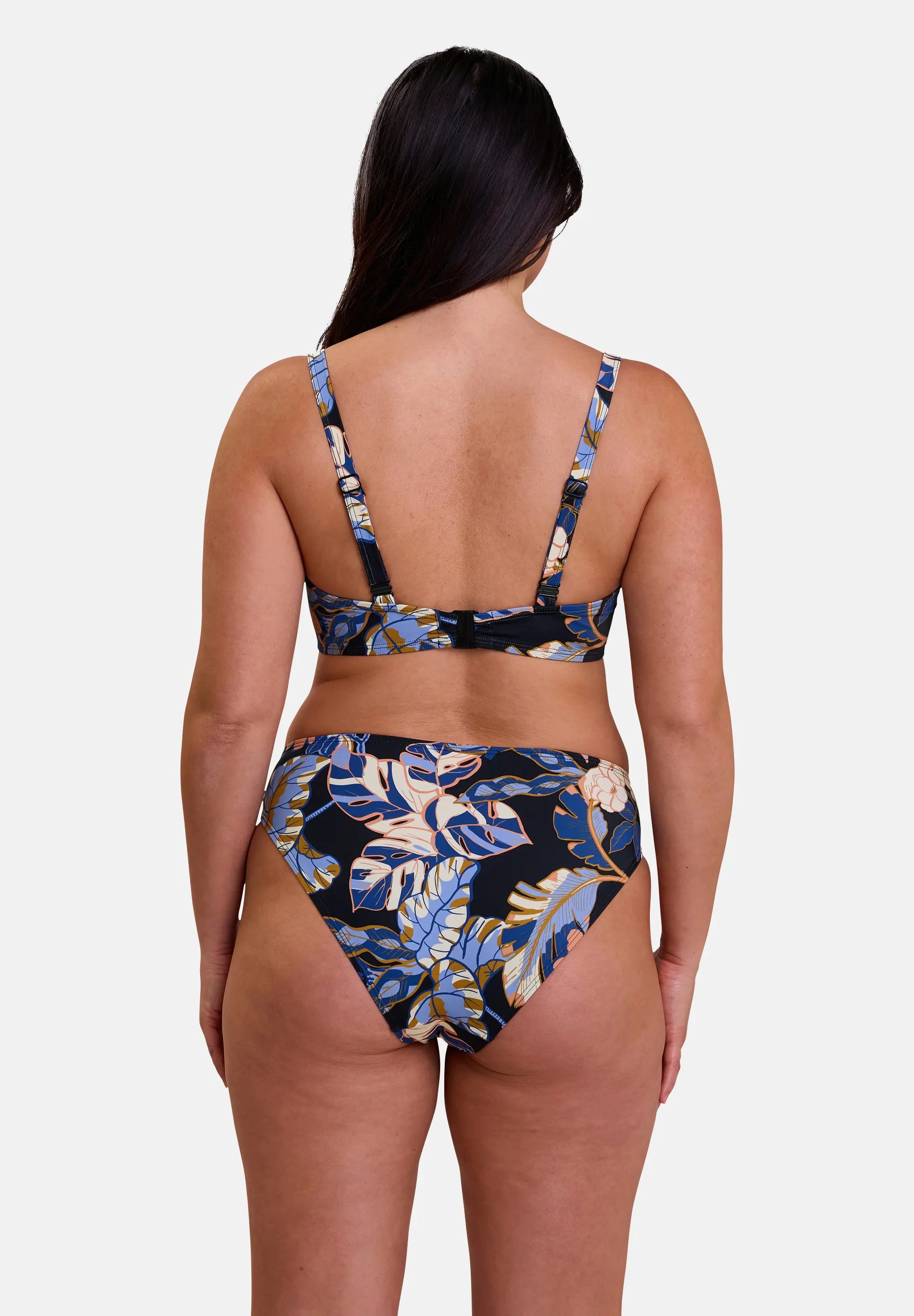Underwired bikini top Fidji Exotic Print Black