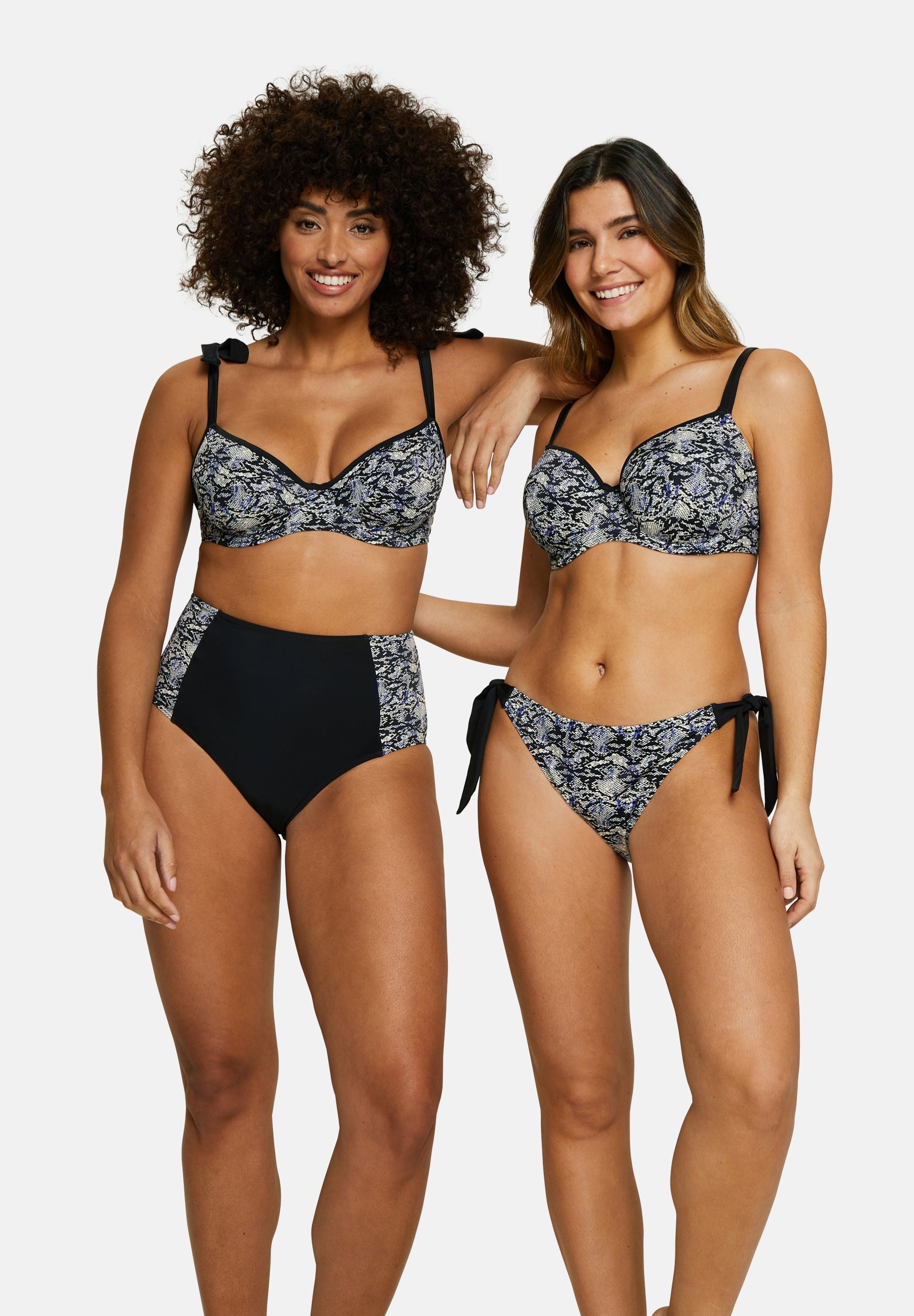 Swimsuit top with underwire and cups At the world's end Animal print Black