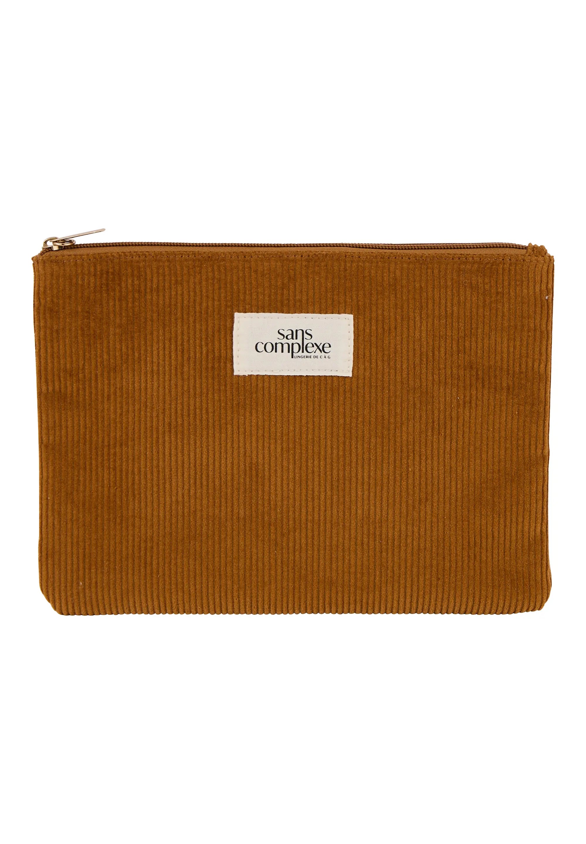 Trousse velours Brun