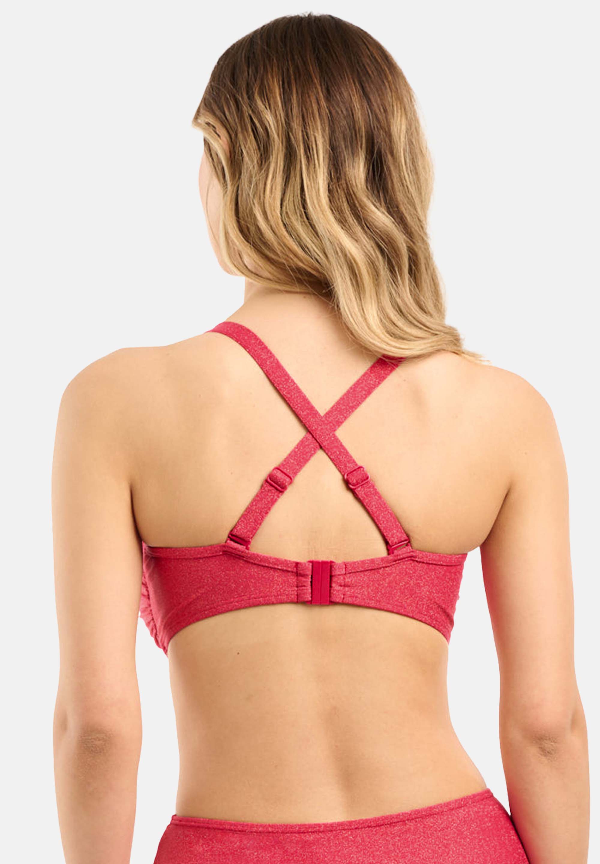 Reflet Cerise underwired bandeau swimsuit top