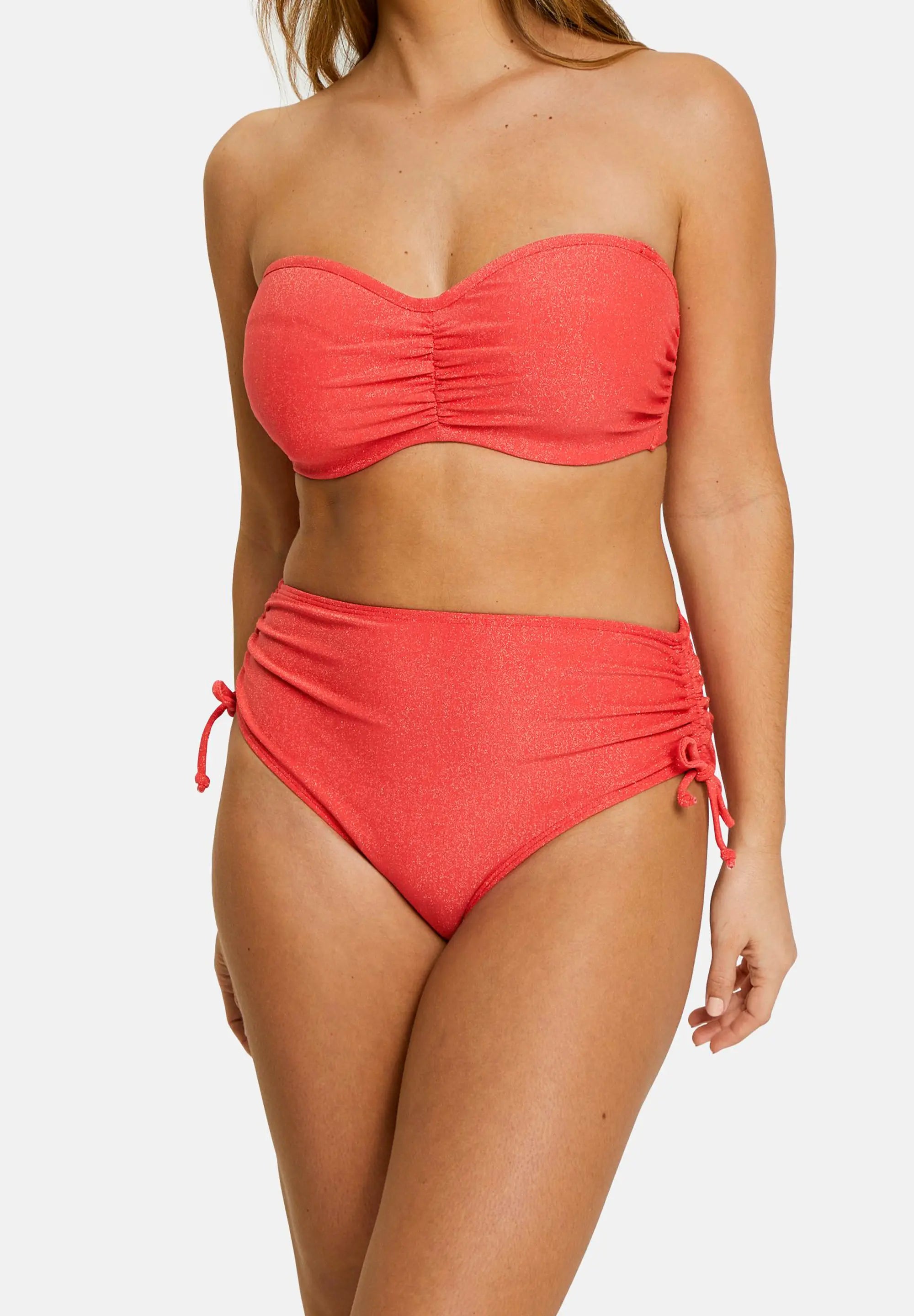Bandeau-bikinitop met beugel Bask in Bliss Poppy Rood