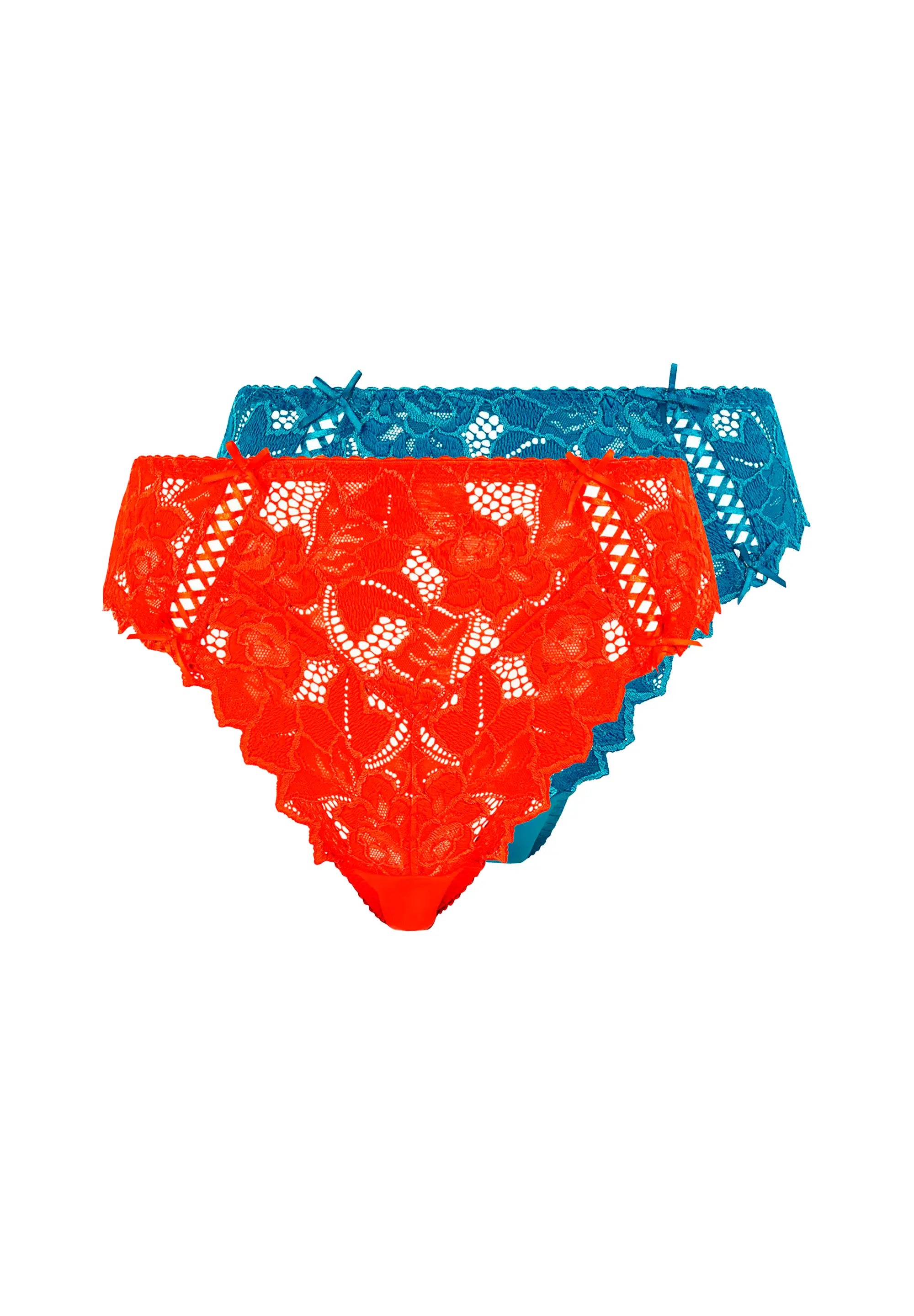 Set van 2 Arum slips in Zwart en Wit en Nud