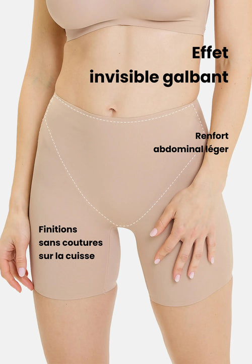 Panty Long Sculptant Blanc Antinea - Taille 42 - Dentelle Transparente - Compression Ferme - Neuf Avec étiquettes