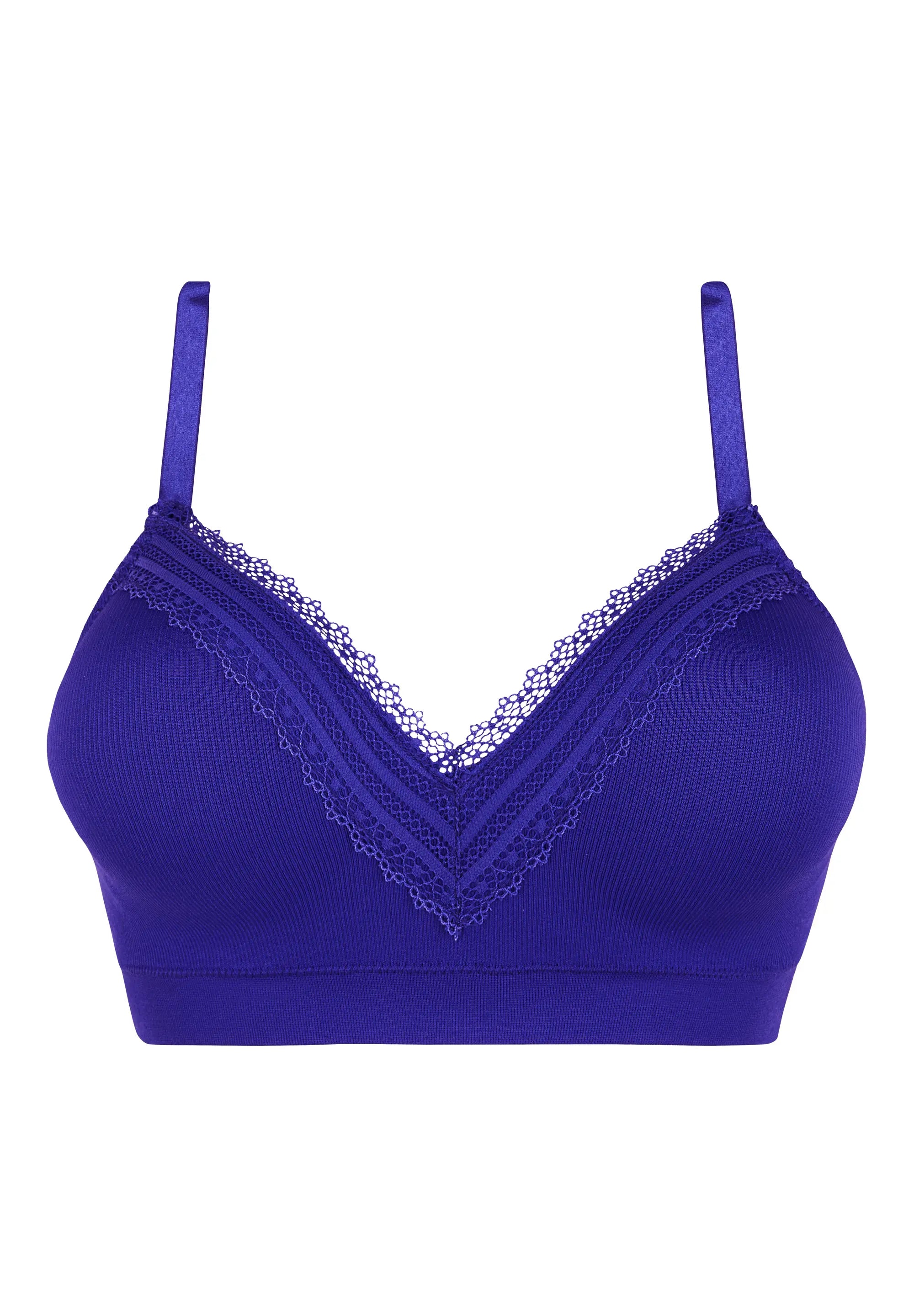 Brassière sans armatures Agathe Bleu Royal