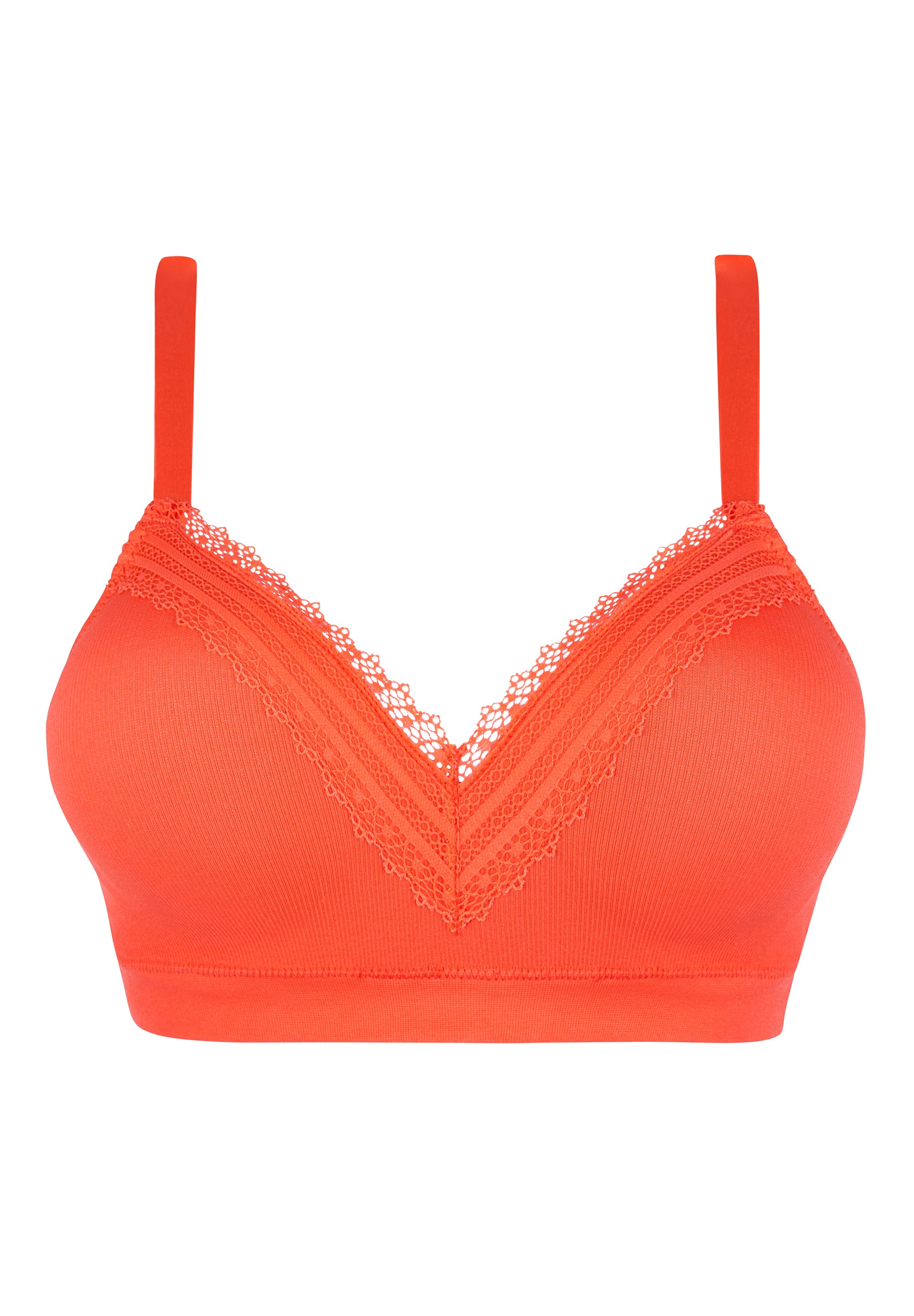 Brassière sans armatures Agathe Orange Corail
