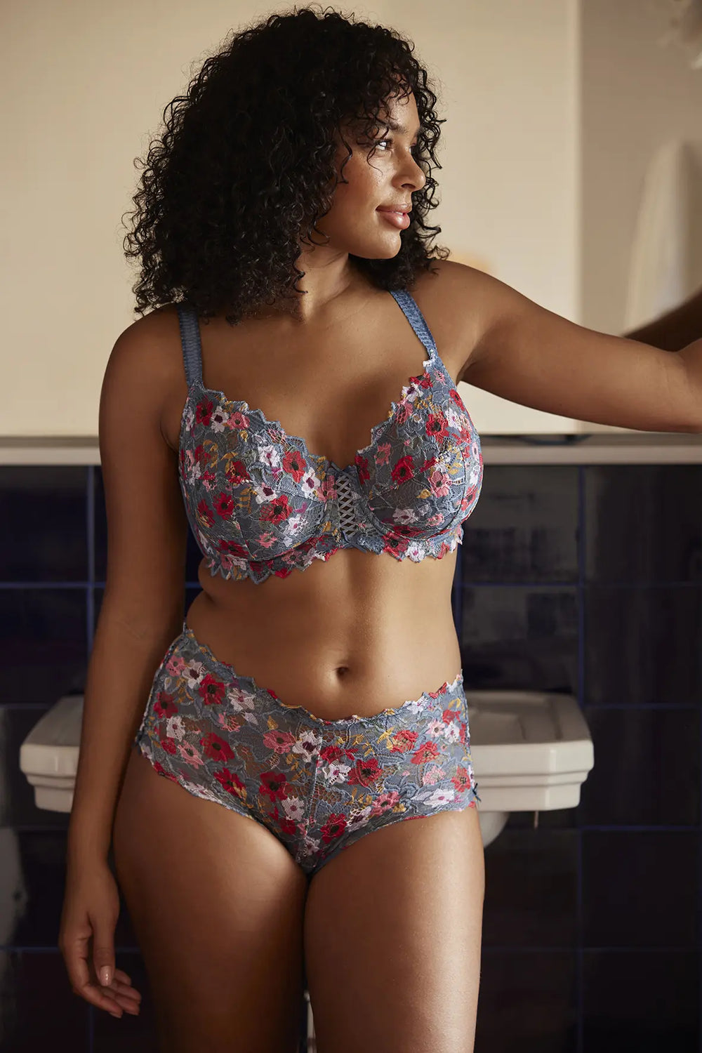 Culotte Femme Imprimé Renard Et Fleurs - Bikini Invisible Sans Couture, 95% Polyester 5% élasthanne - Taille XS à 4XL, Confortable Et Respirante