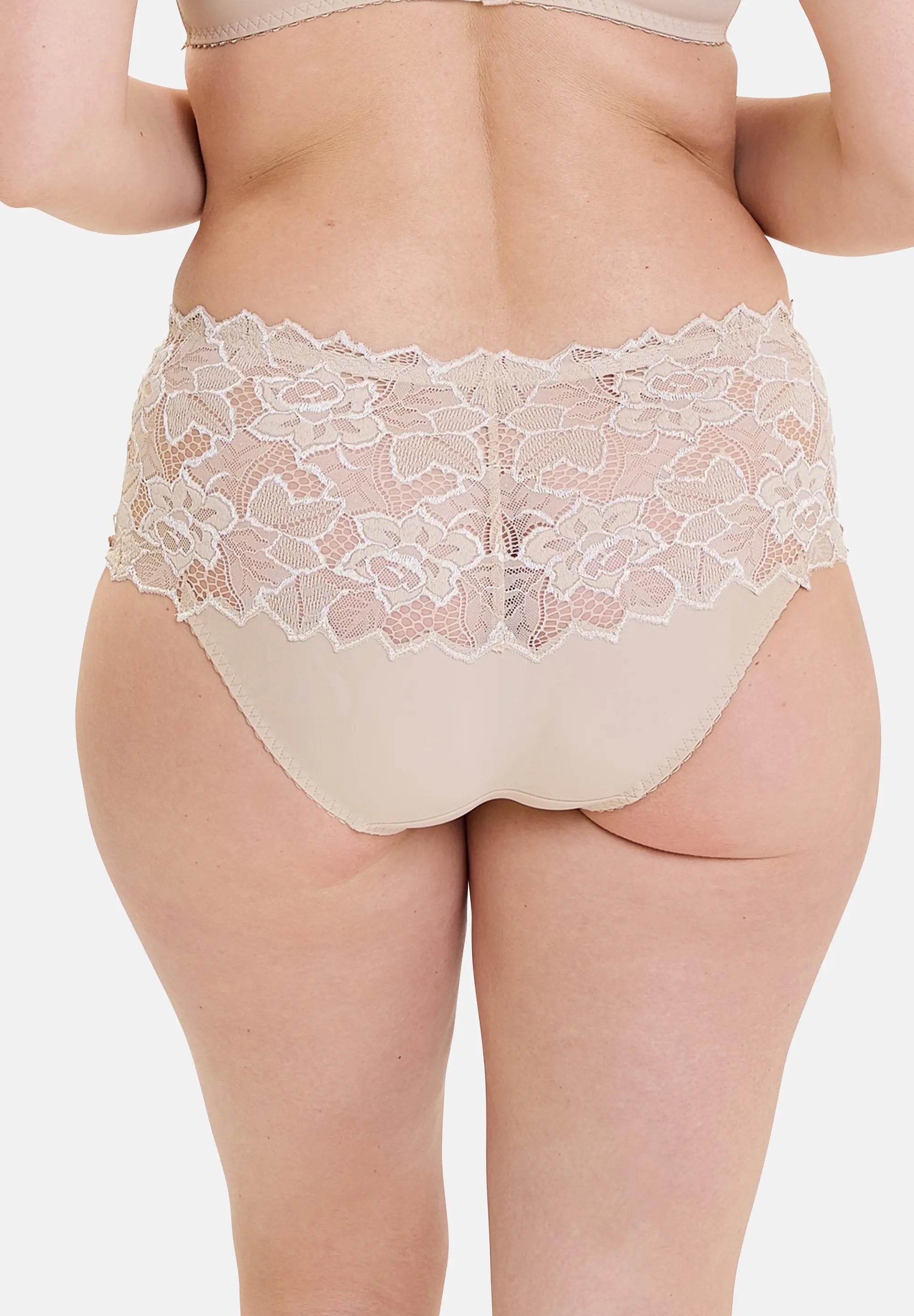 2er Set Taillenslips Arum Weiß und Nude