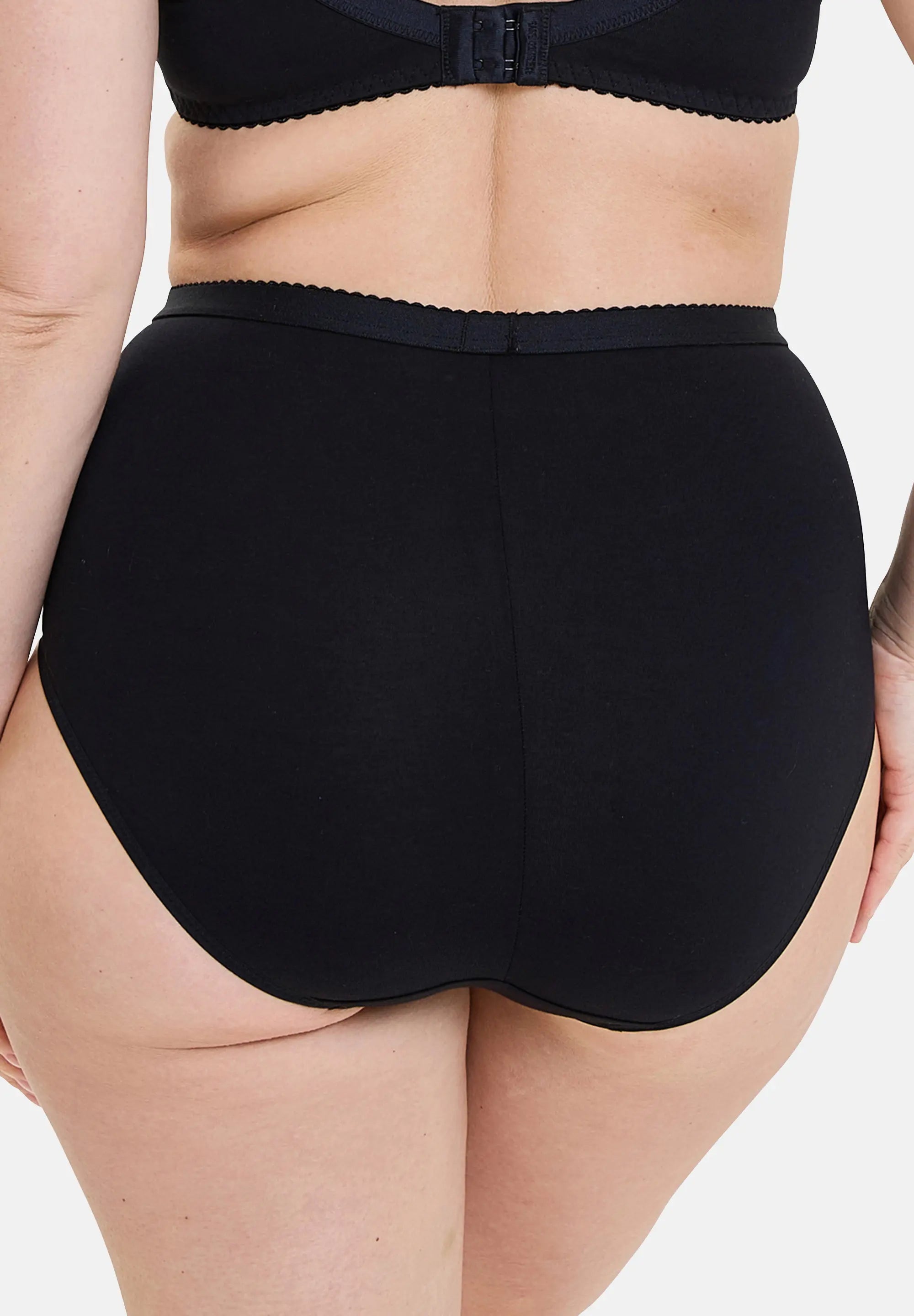 Culotte taille haute Coton d'Arum Noir