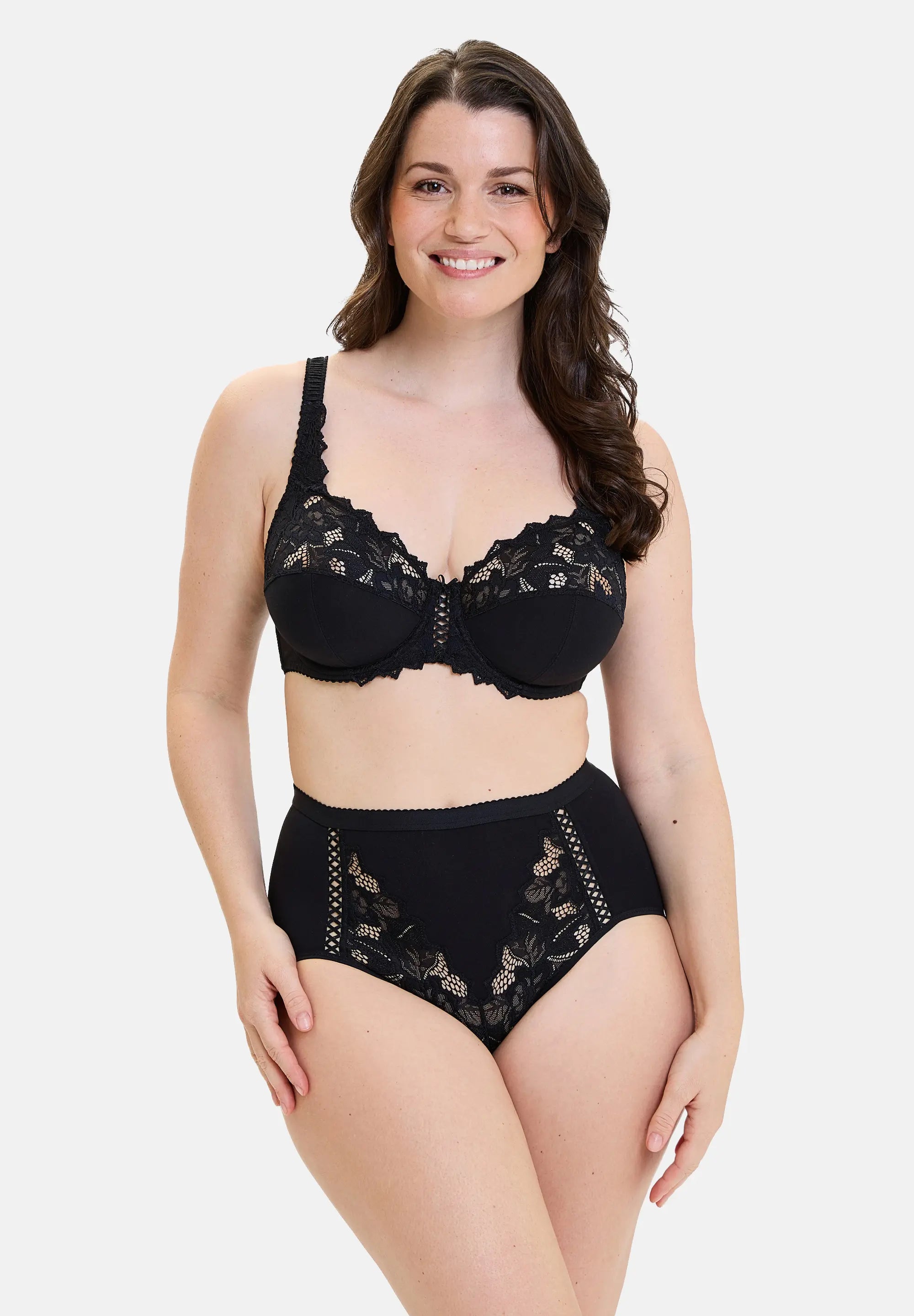 Culotte taille haute Coton d'Arum Noir