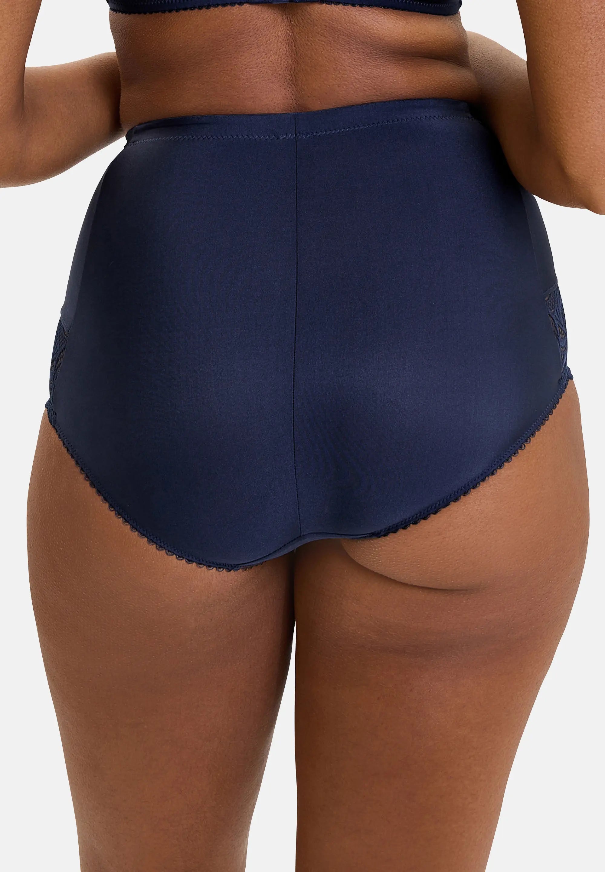 Culotte taille haute Ariane Bleu Marine