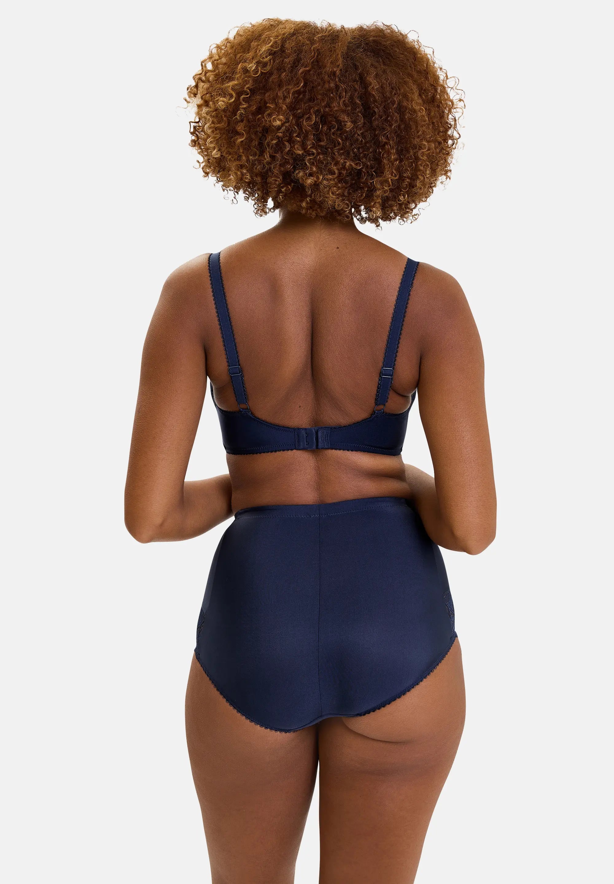 Culotte taille haute Ariane Bleu Marine