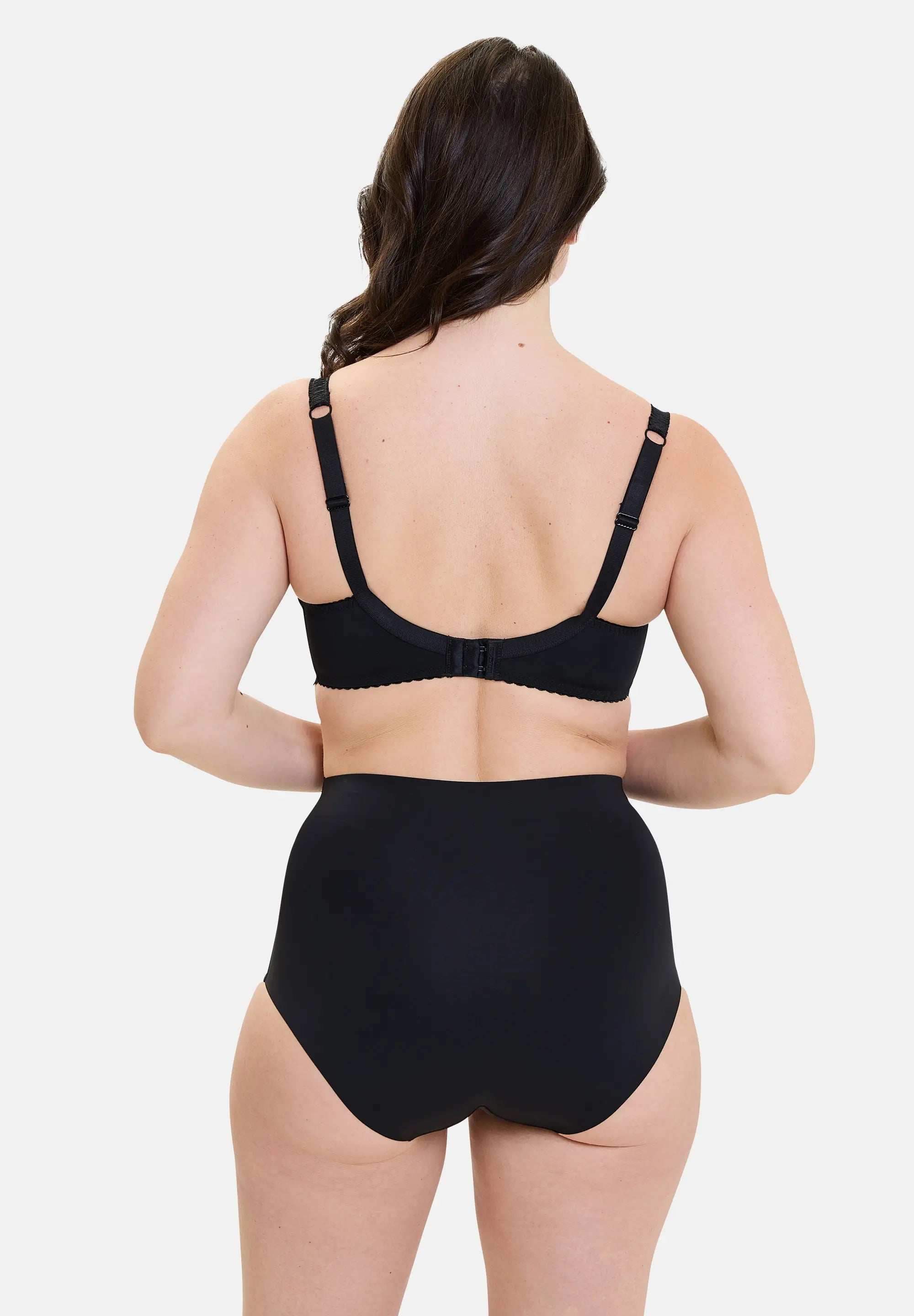 High waisted medium briefs Perfect Touch Black