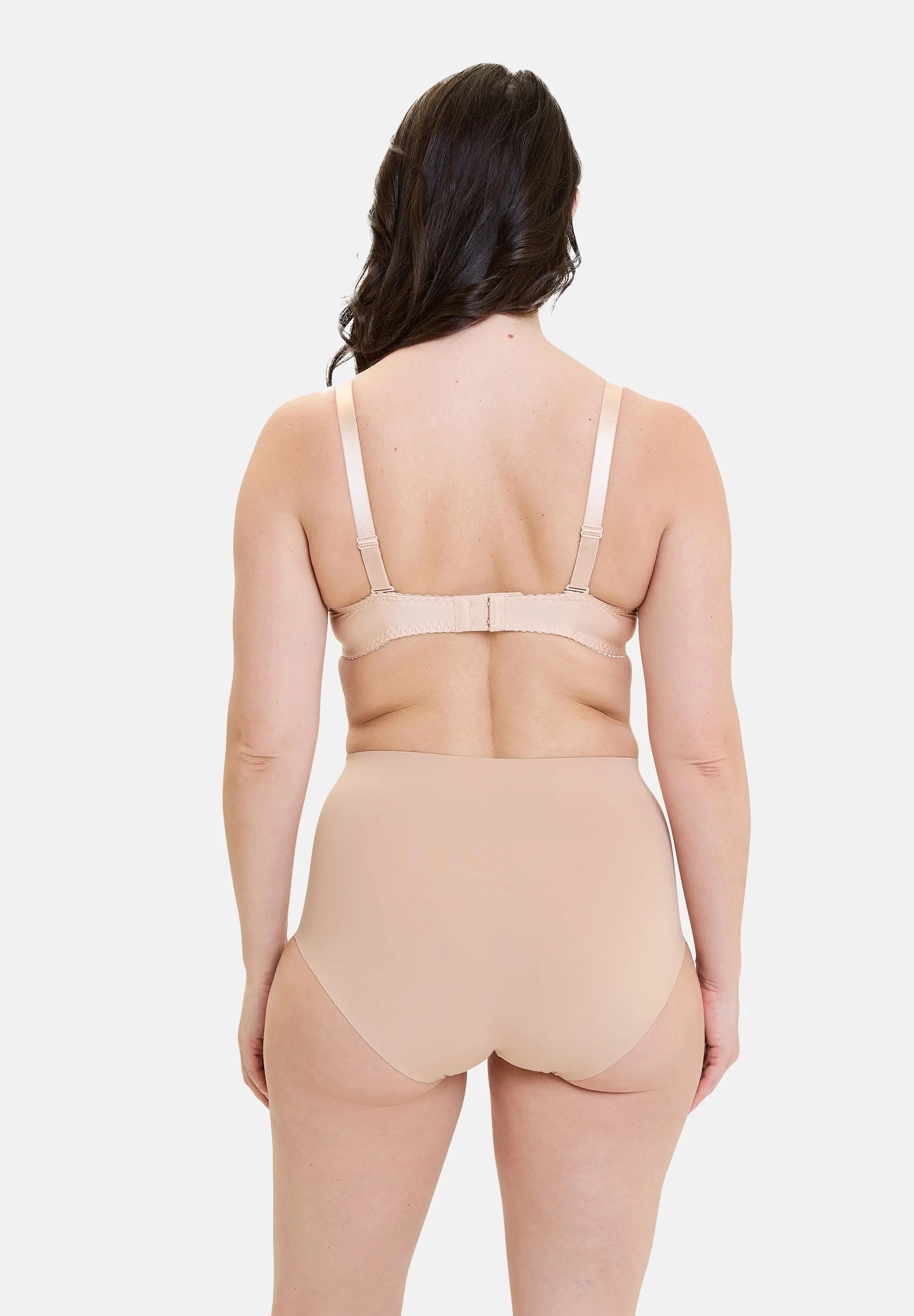 High waisted medium briefs Perfect Touch Nude