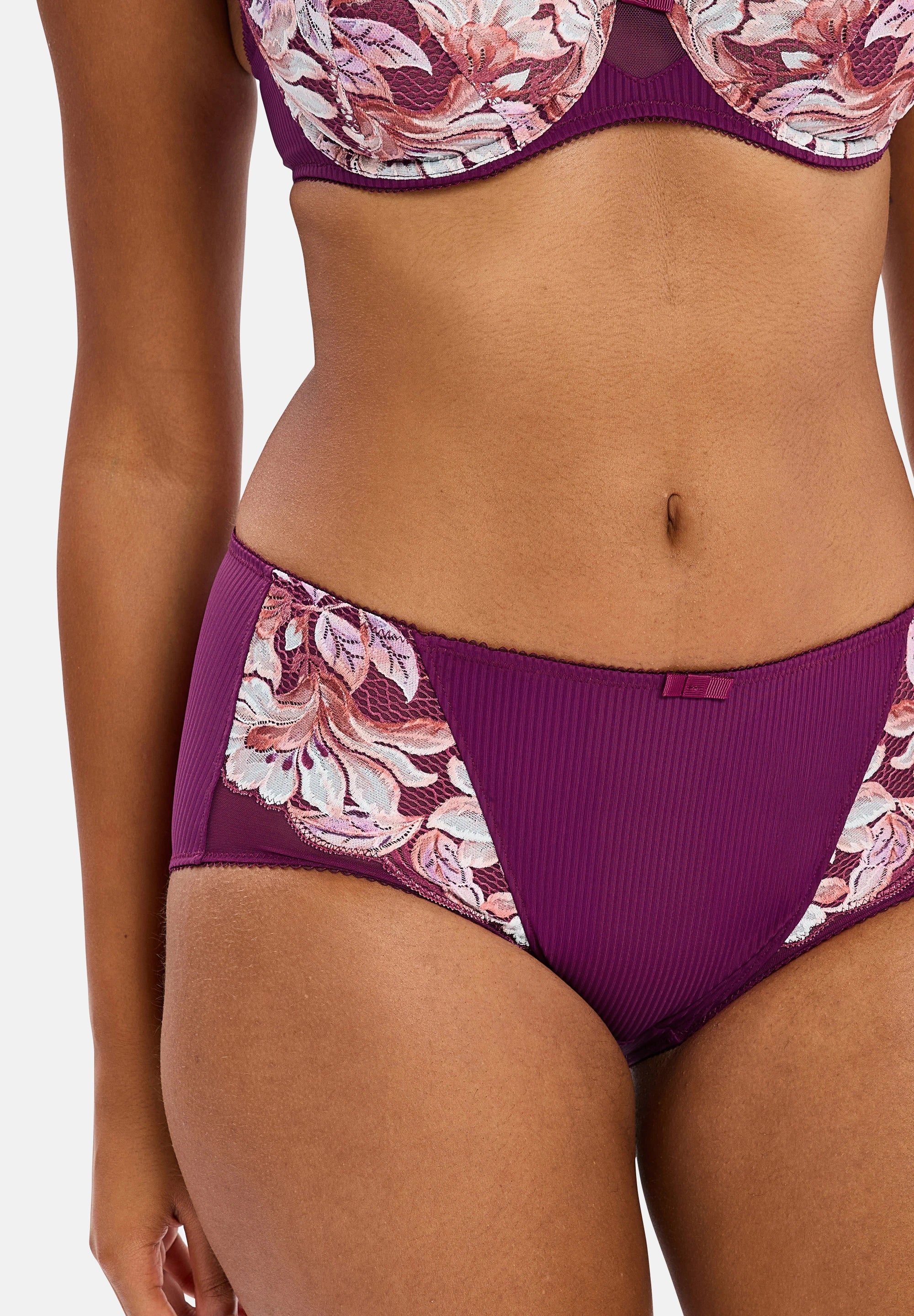 Culotte Rosa Fantaisie Fleurs d'Automne Aquarelle