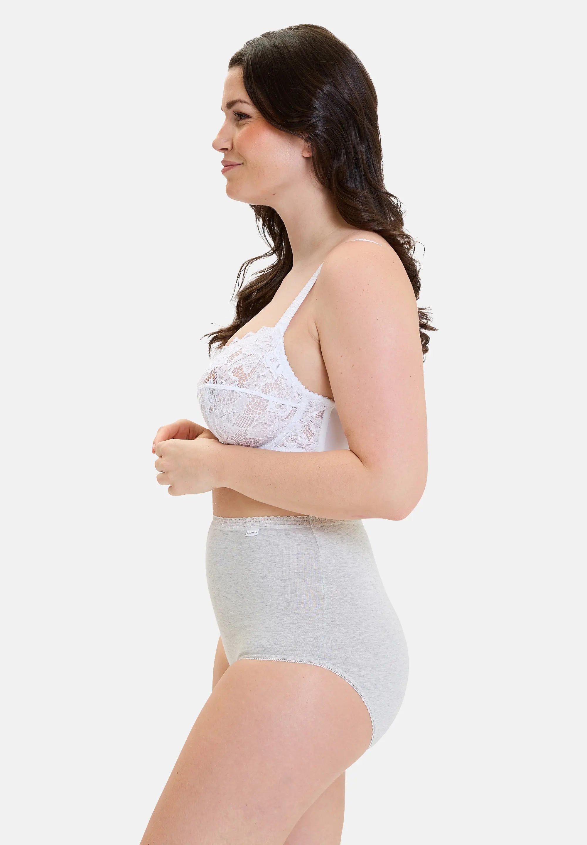 Midi slip - Set van 2 Classique Coton Heide Grijs