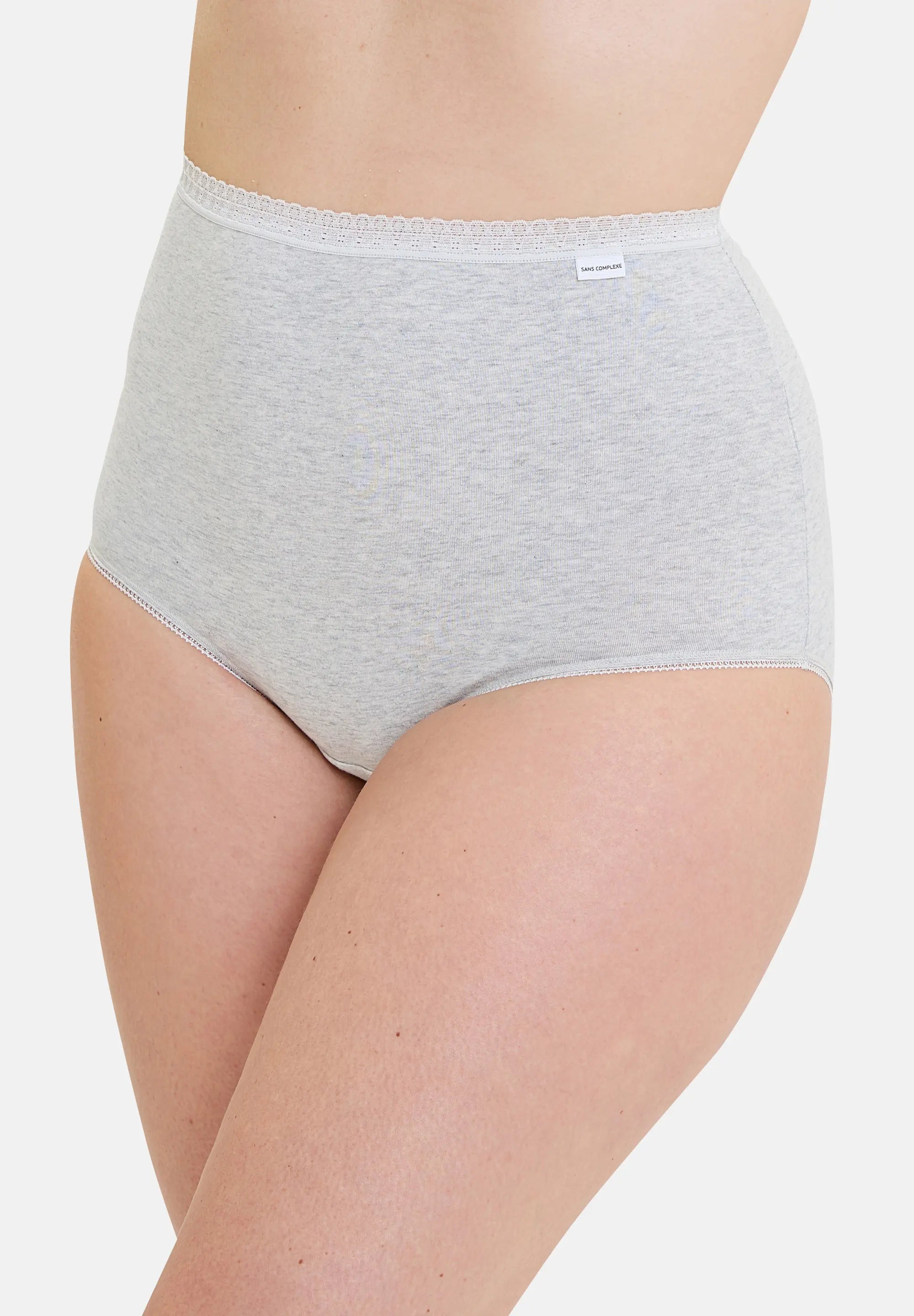 Midi slip - Set van 2 Classique Coton Heide Grijs