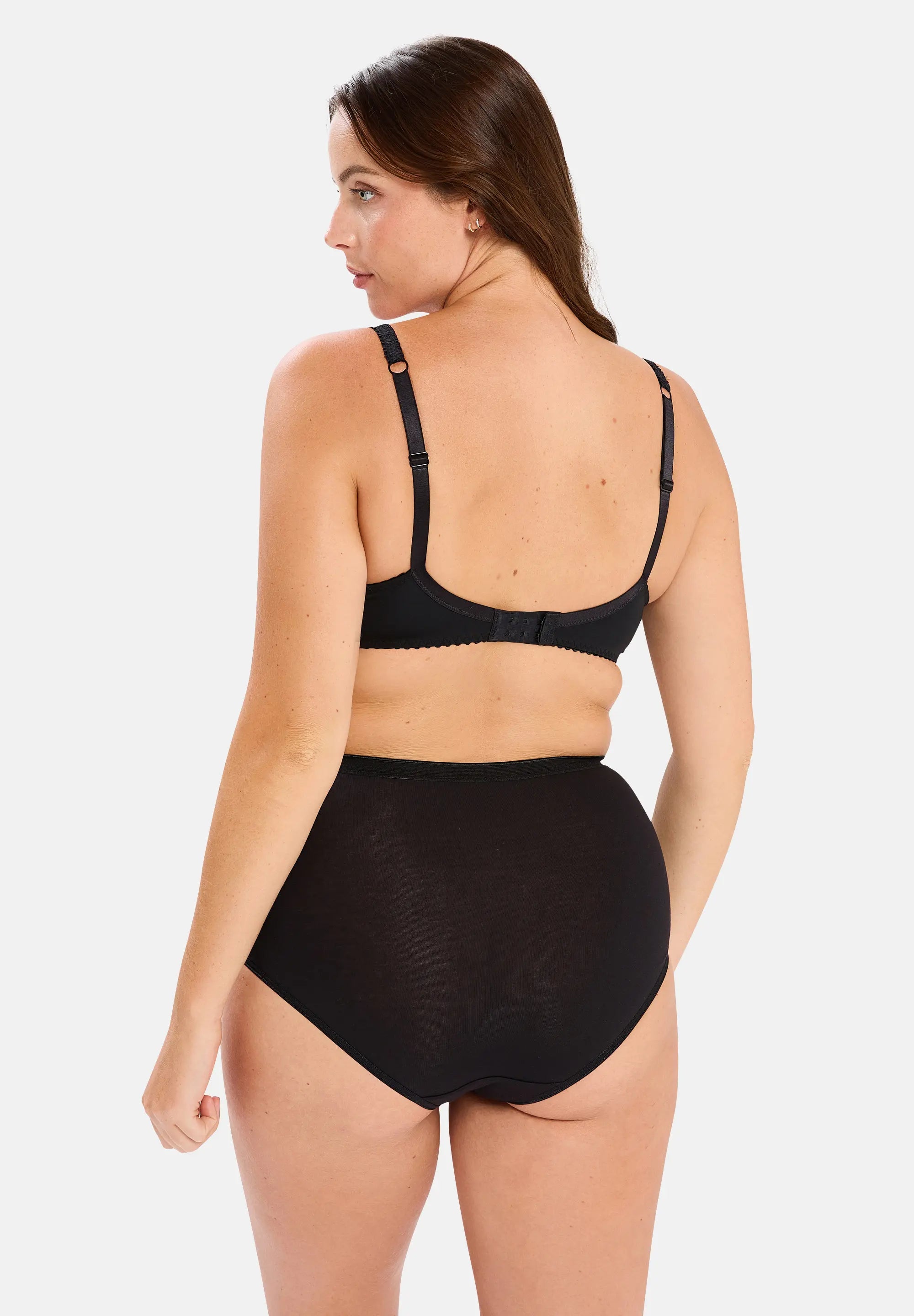 Medium Briefs - Pack of 3 Simplement Coton B Black