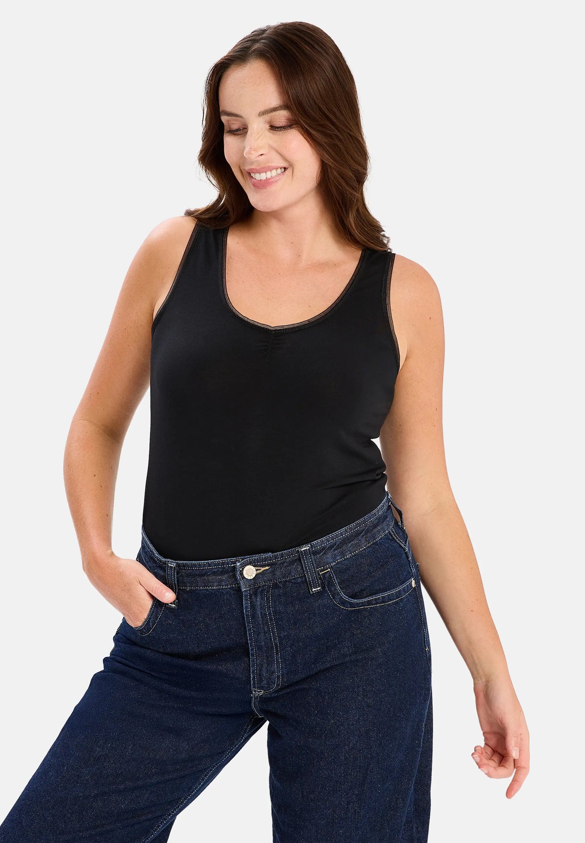 Débardeur thermique Chill Noir - Lingerie Grande Taille