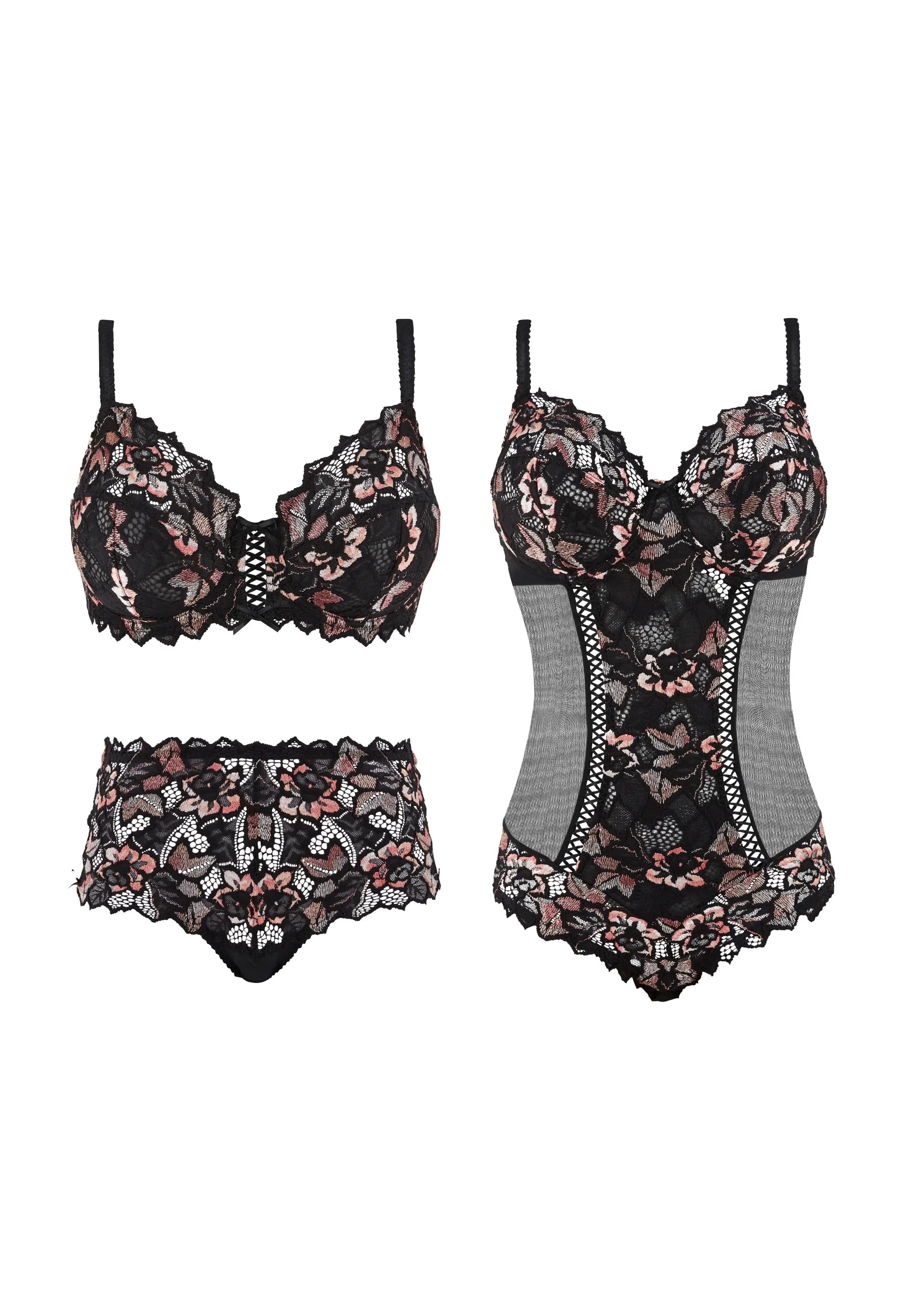Lingerieset Arum Cabaret met body