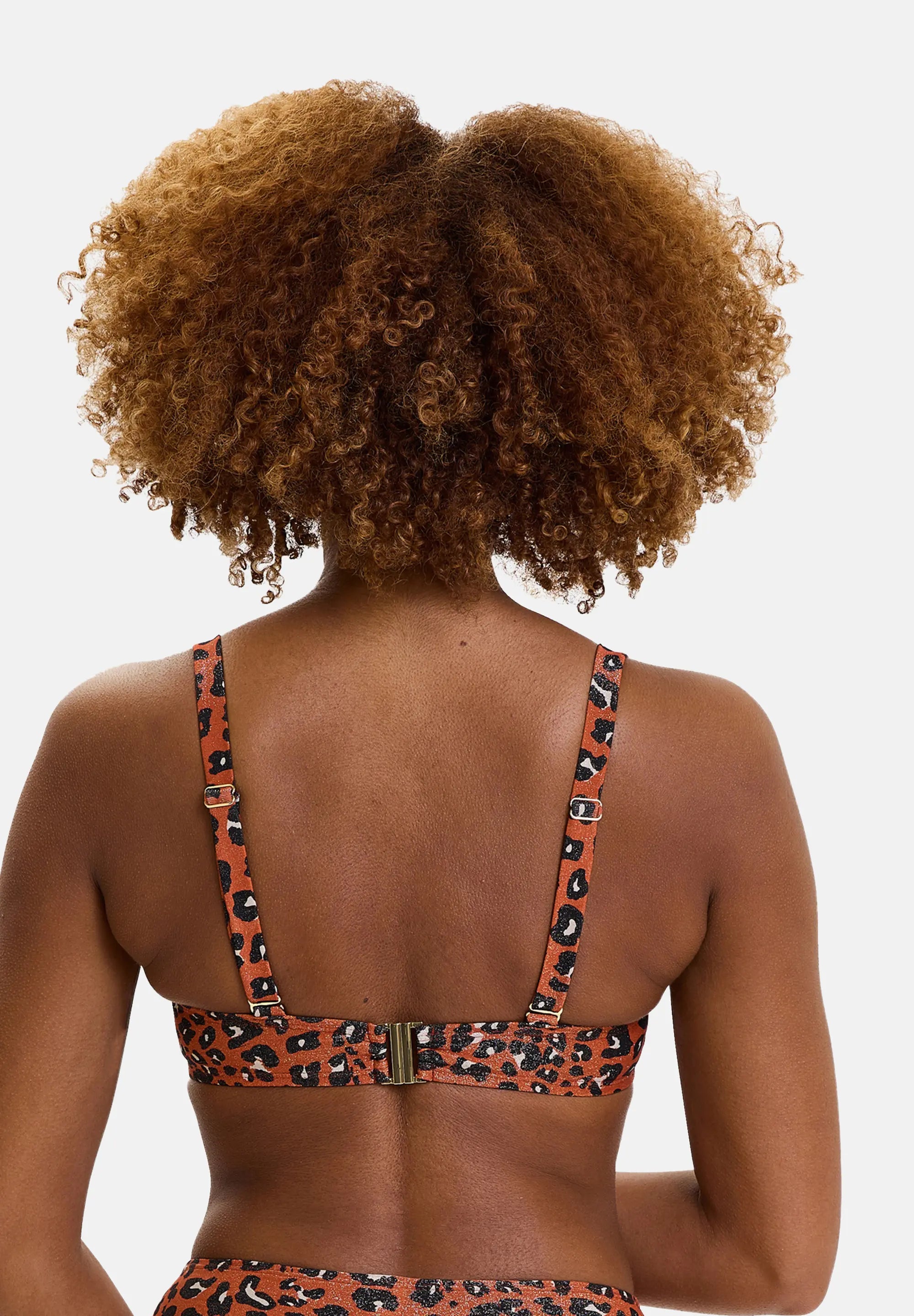 Haut de maillot de bain avec armatures Langkawi Imprimé Animal Terracotta