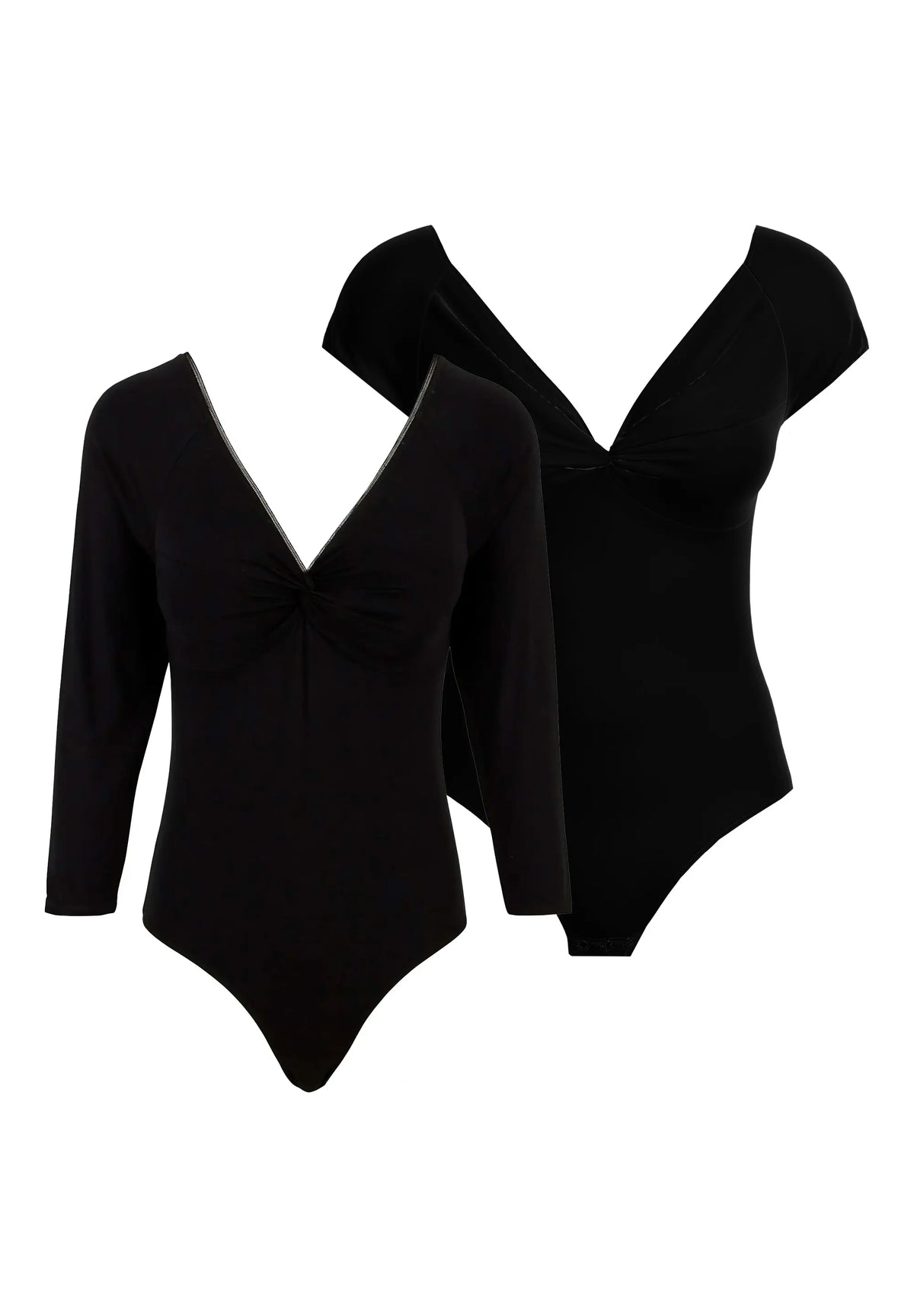 Lot de 2 bodys Chill et Sunny Noir - Lingerie Grande Taille