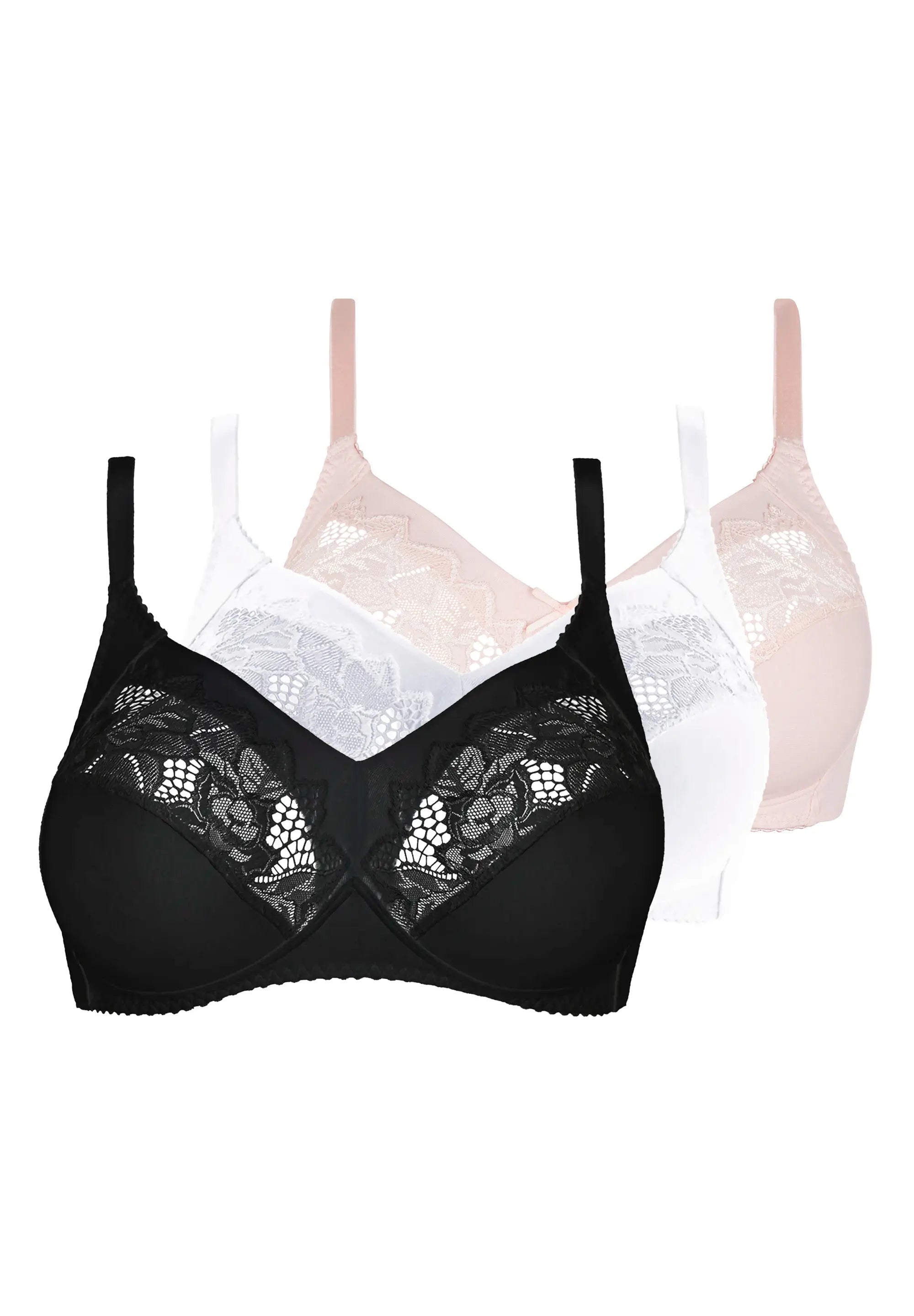 Full Cup Wireless Bra Coton d'Arum Black