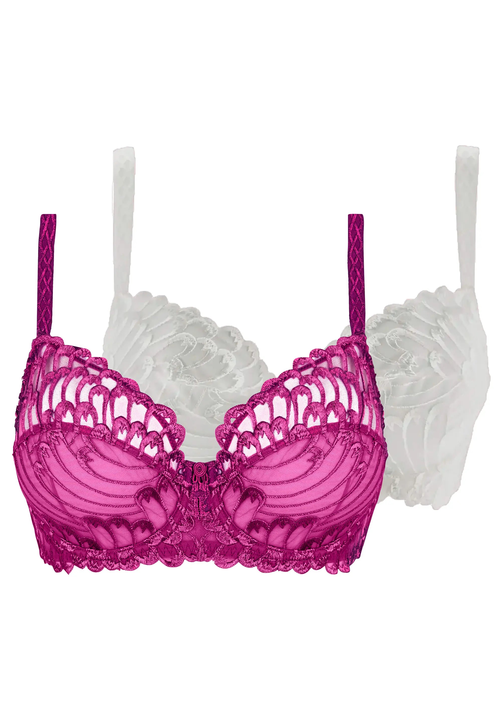 Lot de 2 soutiens-gorge Duo Narcisse Fuchsia & Ivoire