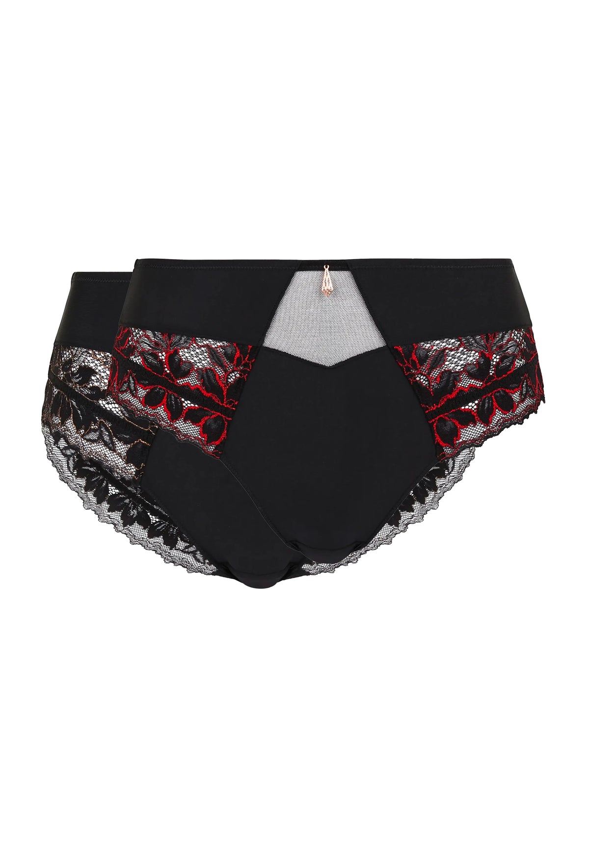 Set of 2 Narcisse briefs in Fuchsia and Ivory