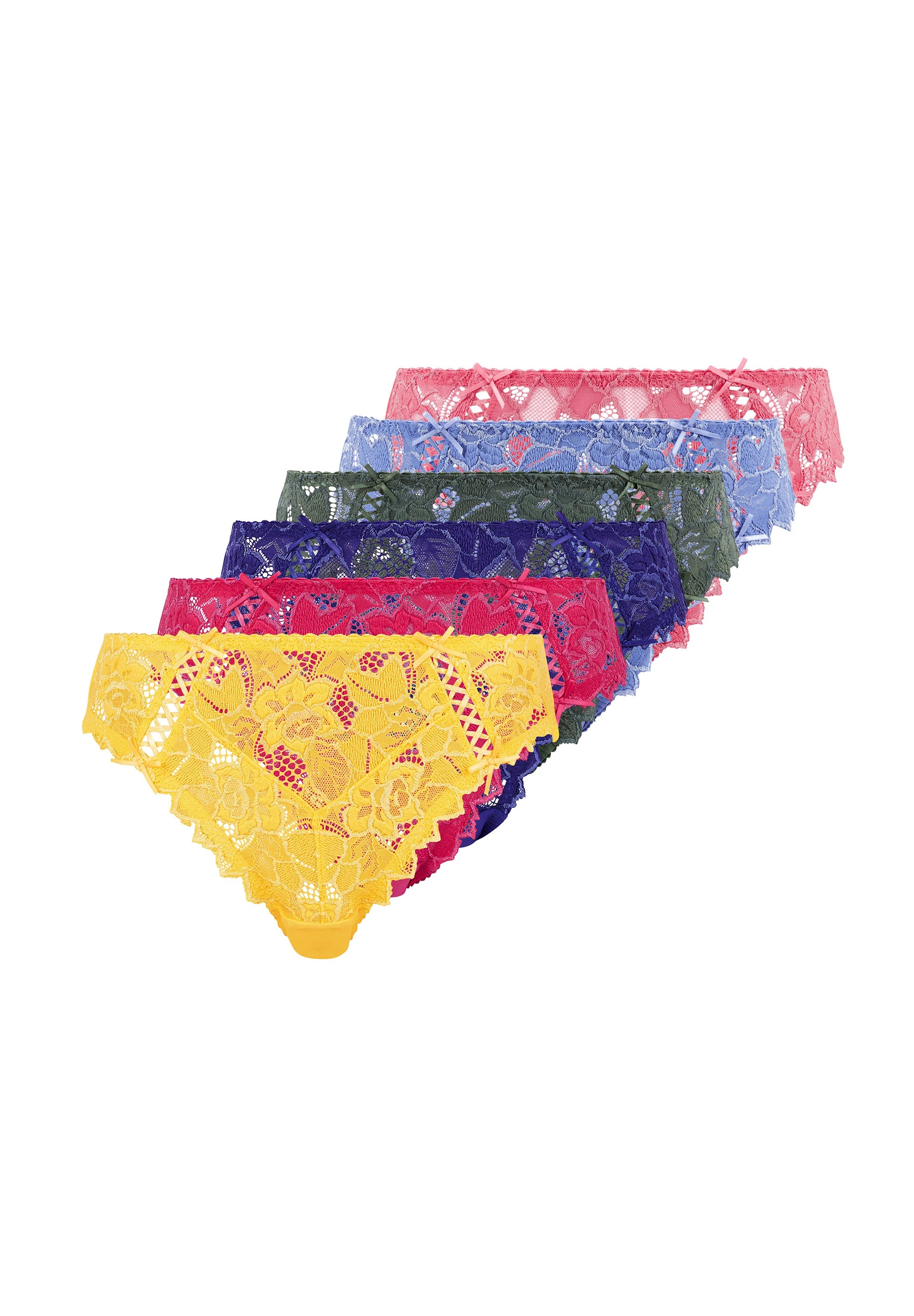 Pack of 3 classic briefs Arum Neon Pink, Yellow Lemon and Royal Blue